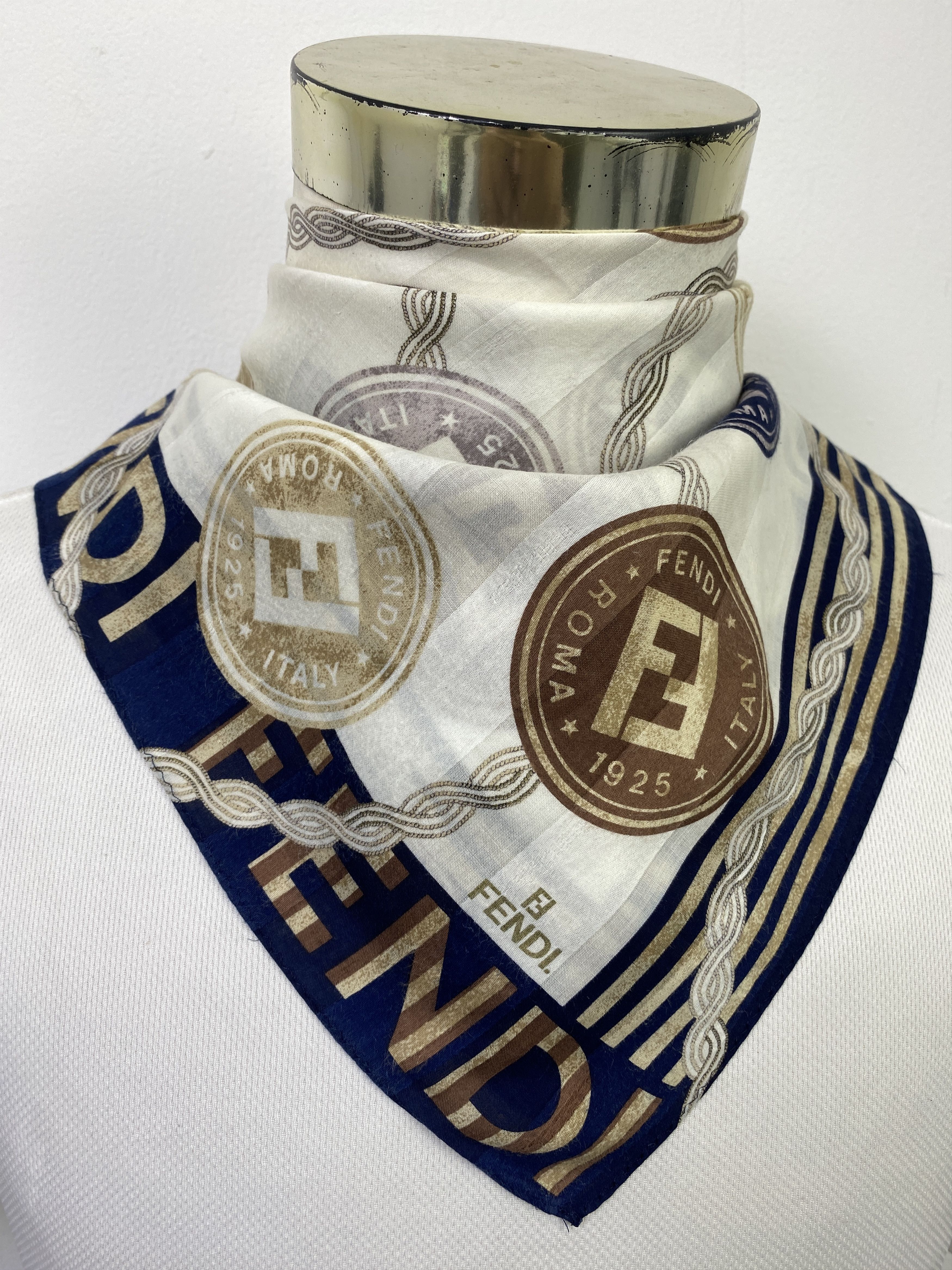 Fendi Vintage Fendi Handkerchief / Neckerchief KT0081 Size ONE SIZE - 2 Thumbnail