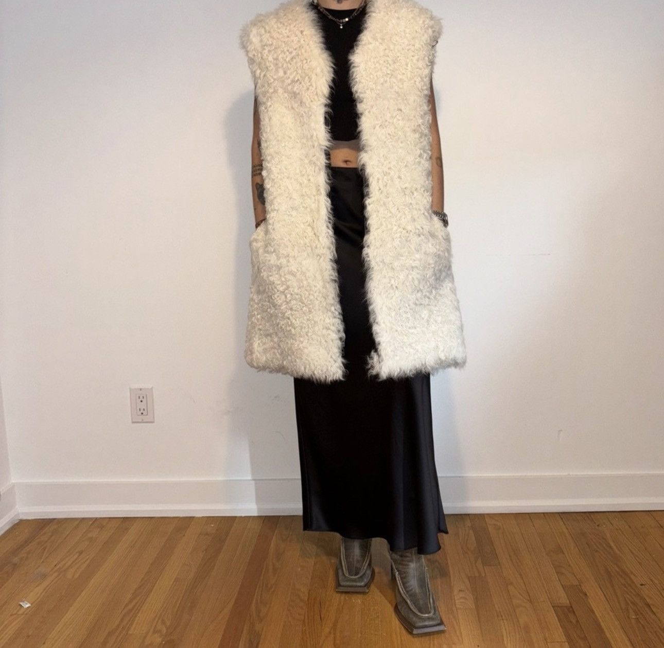 Sonia Rykiel SONIA RYKIEL PARIS Wool Coat & detachable fur vest Size L / US 10 / IT 46 - 4 Thumbnail