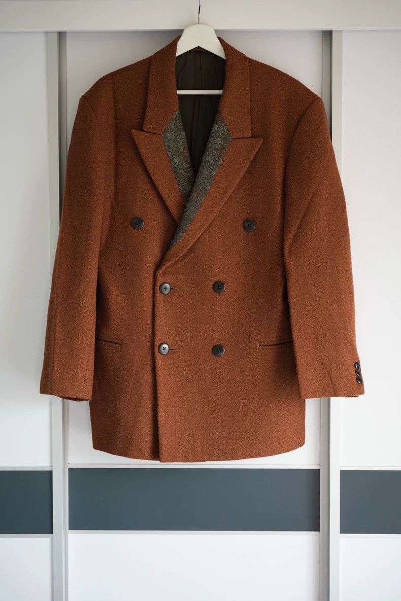 Yohji Yamamoto Yohji Yamamoto 88aw Handmade suit with floral collar-2505 Size US M / EU 48-50 / 2 - 1 Thumbnail