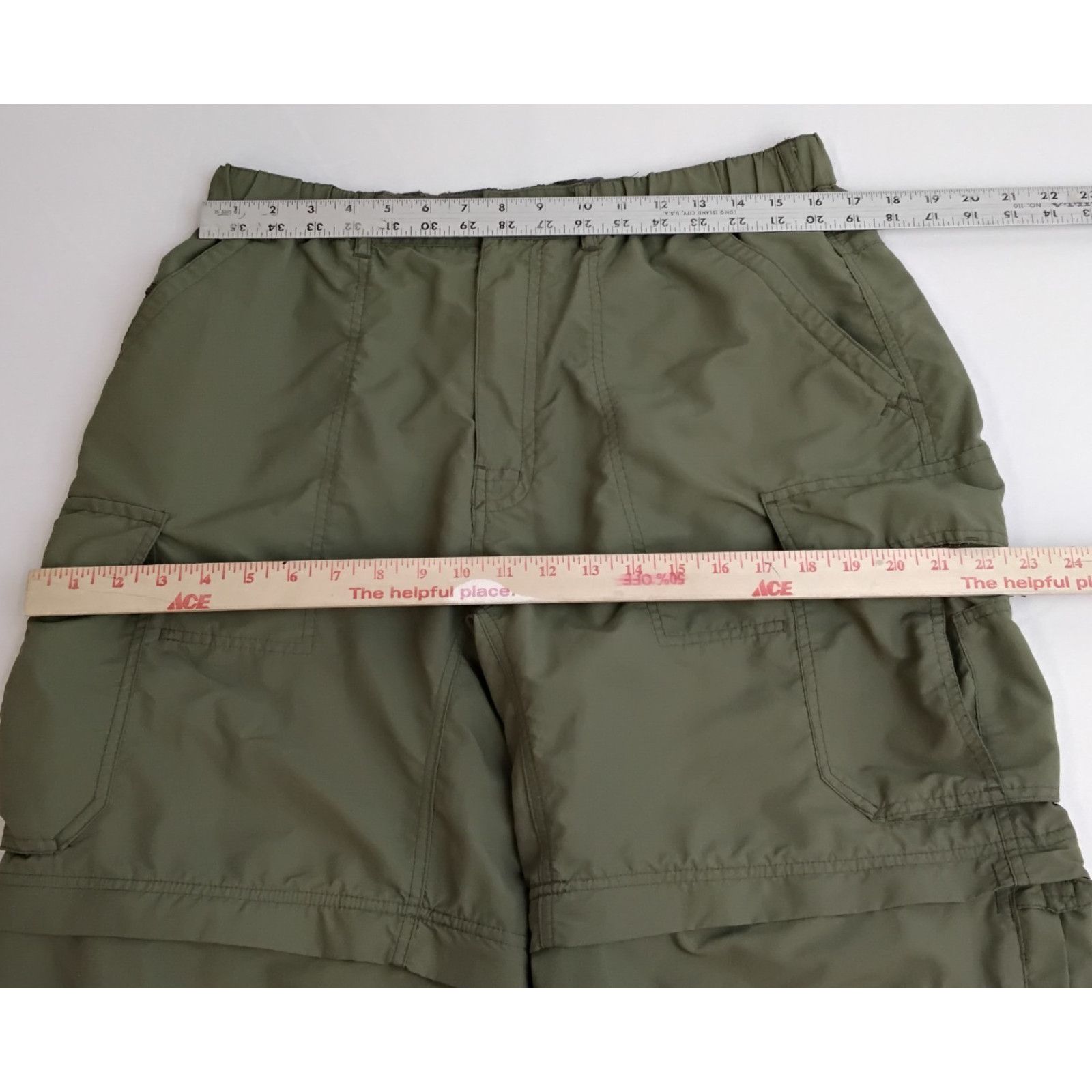 Rei REI Co-Op Convertible Zip-Off Pants Women's L (34x30) Green Size 34" / US 12 / IT 48 - 9 Thumbnail