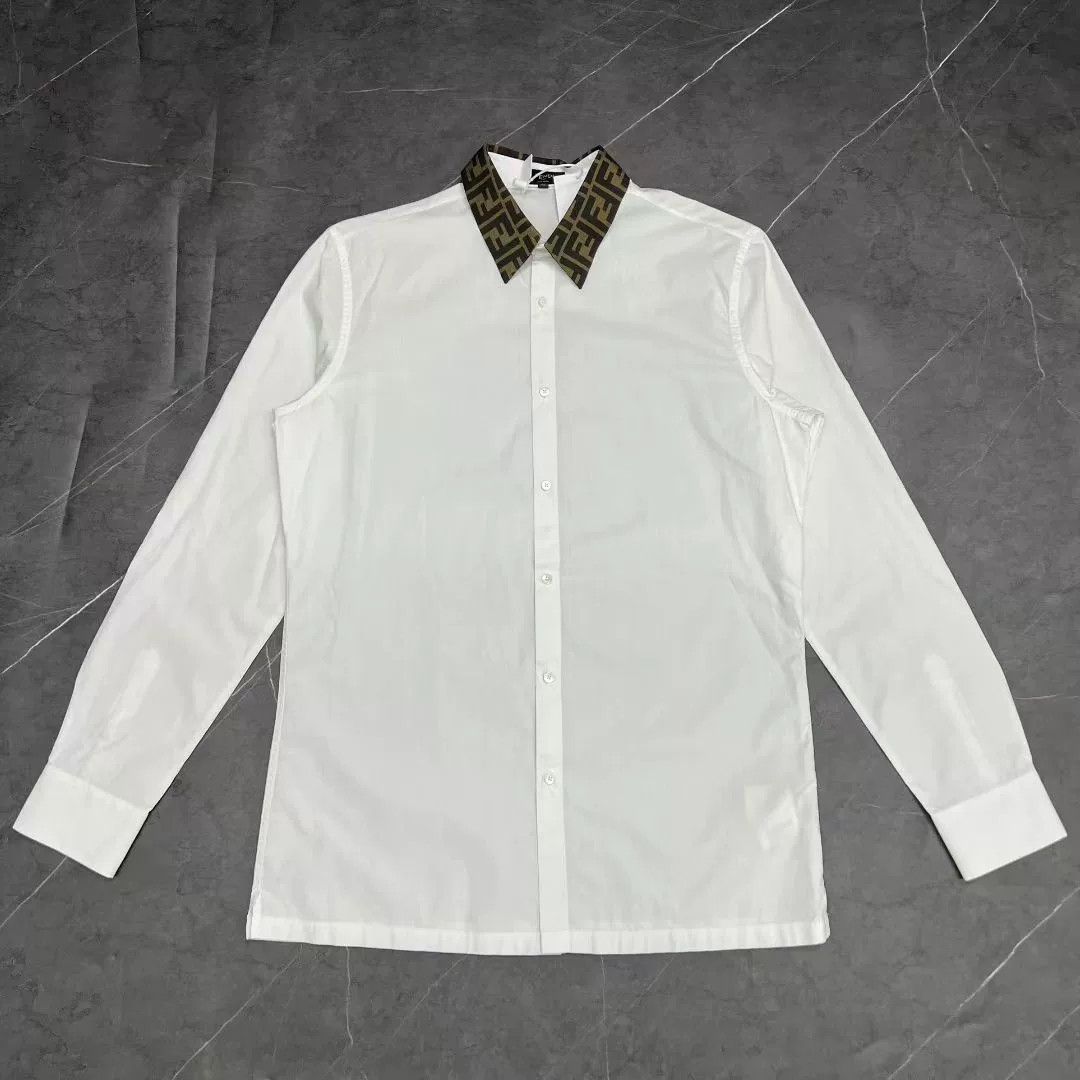 Fendi Fendi Long Sleeve Shirt Casual Size US S / EU 44-46 / 1 - 1 Thumbnail