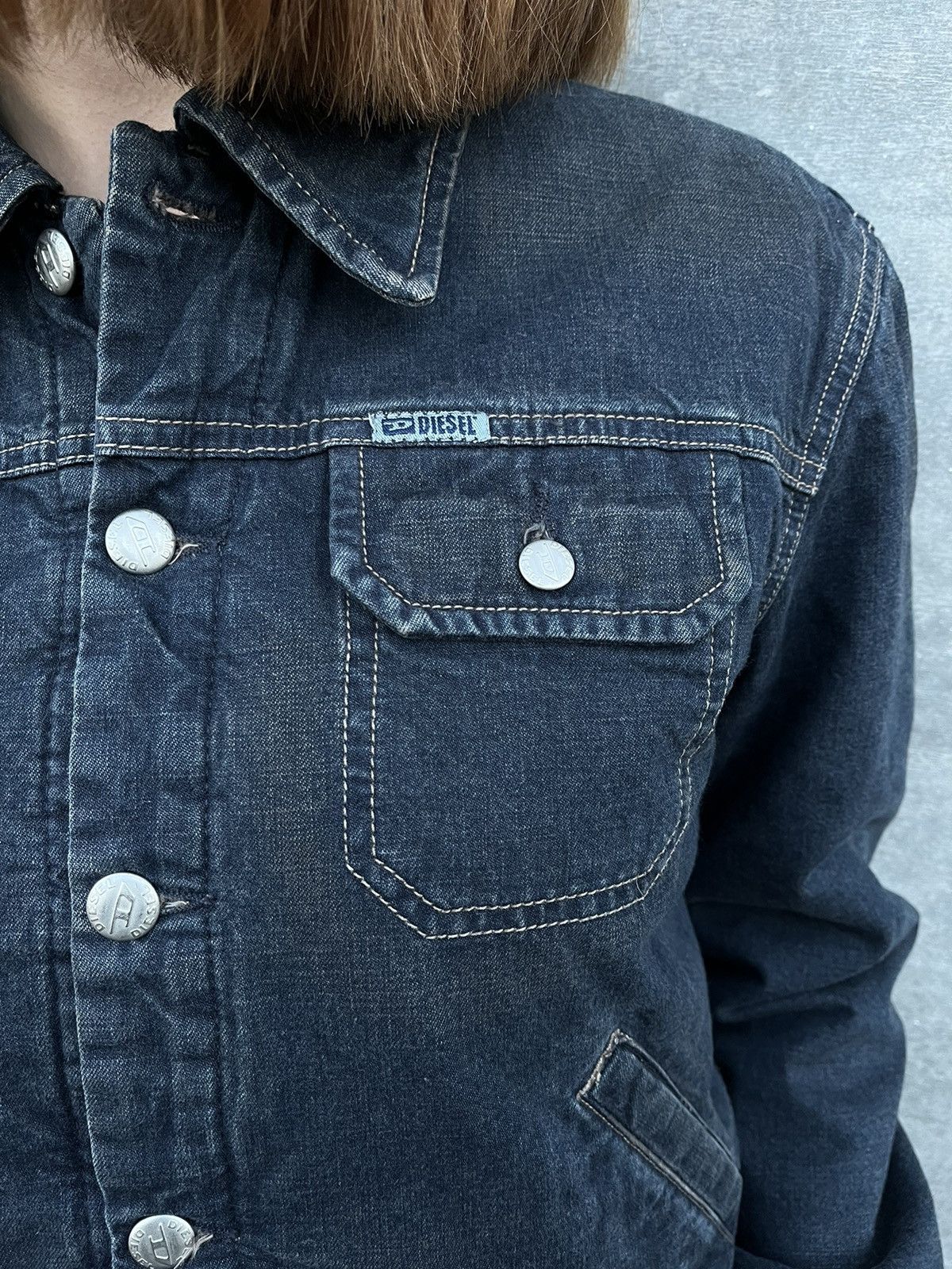 Diesel Diesel vintage denim blue jacket insulated size L Size L / US 10 / IT 46 - 6 Thumbnail