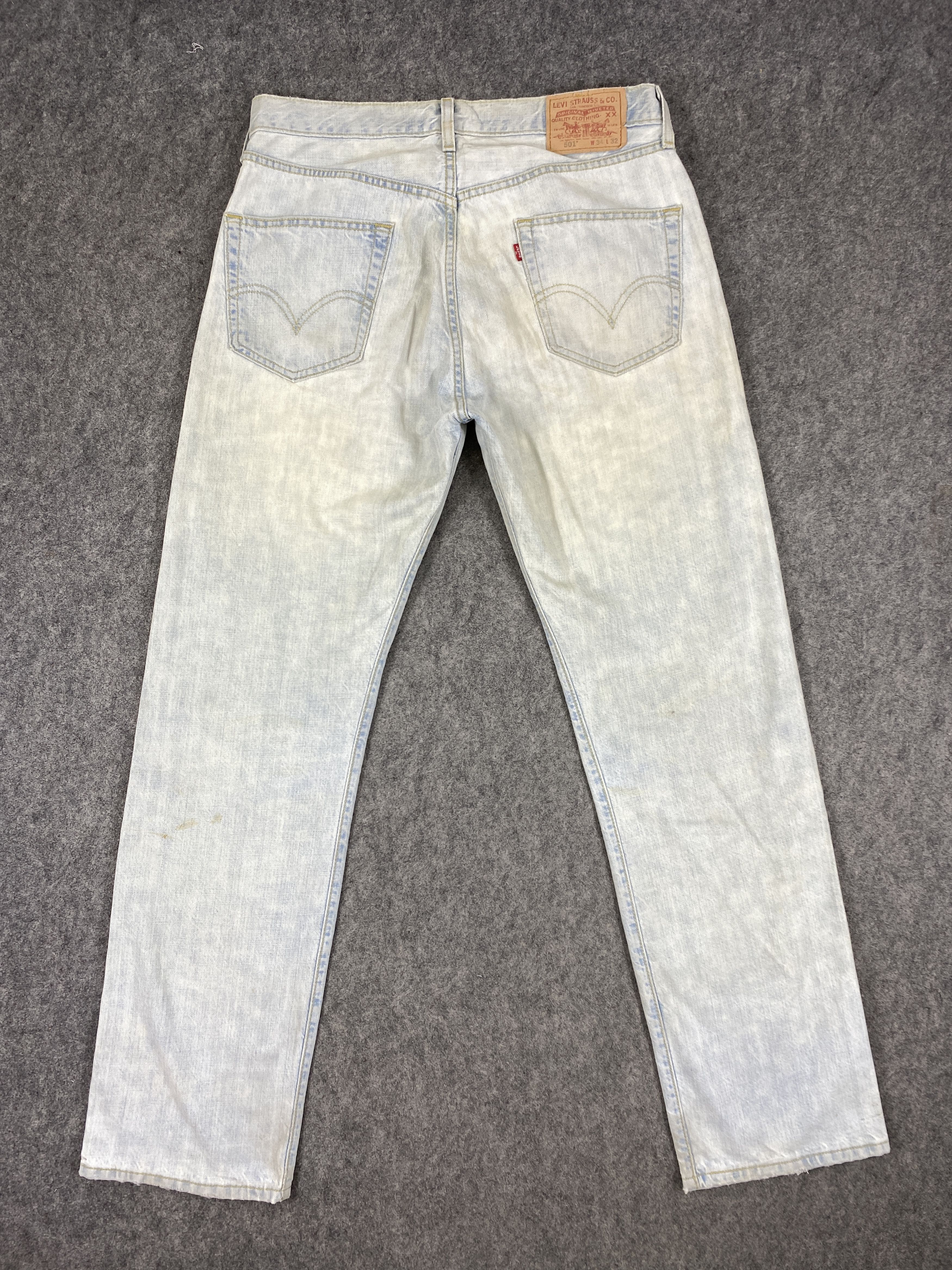 Japanese Brand Light Blue Wash Vintage Levis 501 Jeans 34x33 - JN3130 Size US 34 / EU 50 - 2 Thumbnail