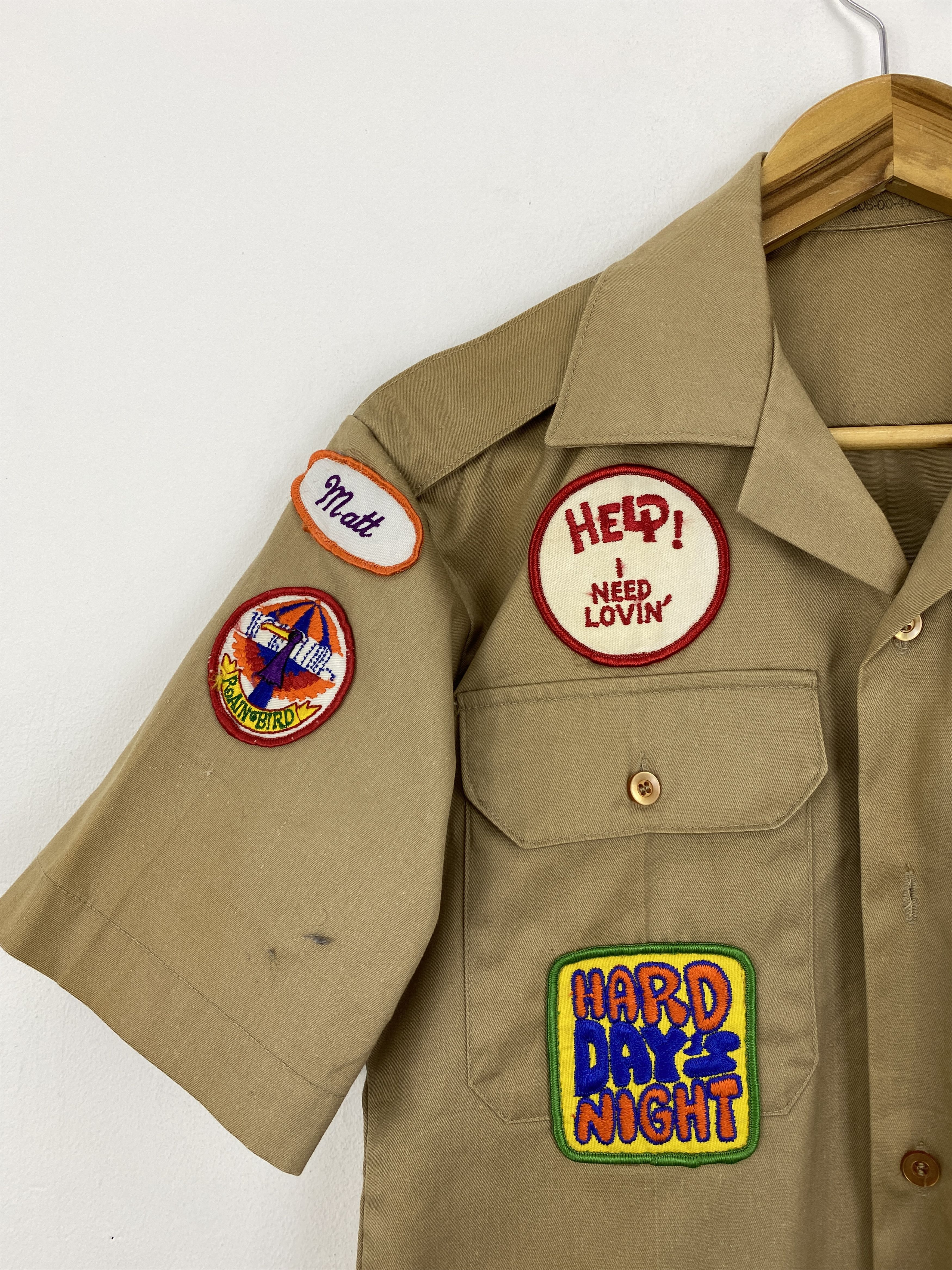 Vintage Vintage Military Full Patches Button Up Shirt J1797 Size US S / EU 44-46 / 1 - 8 Thumbnail