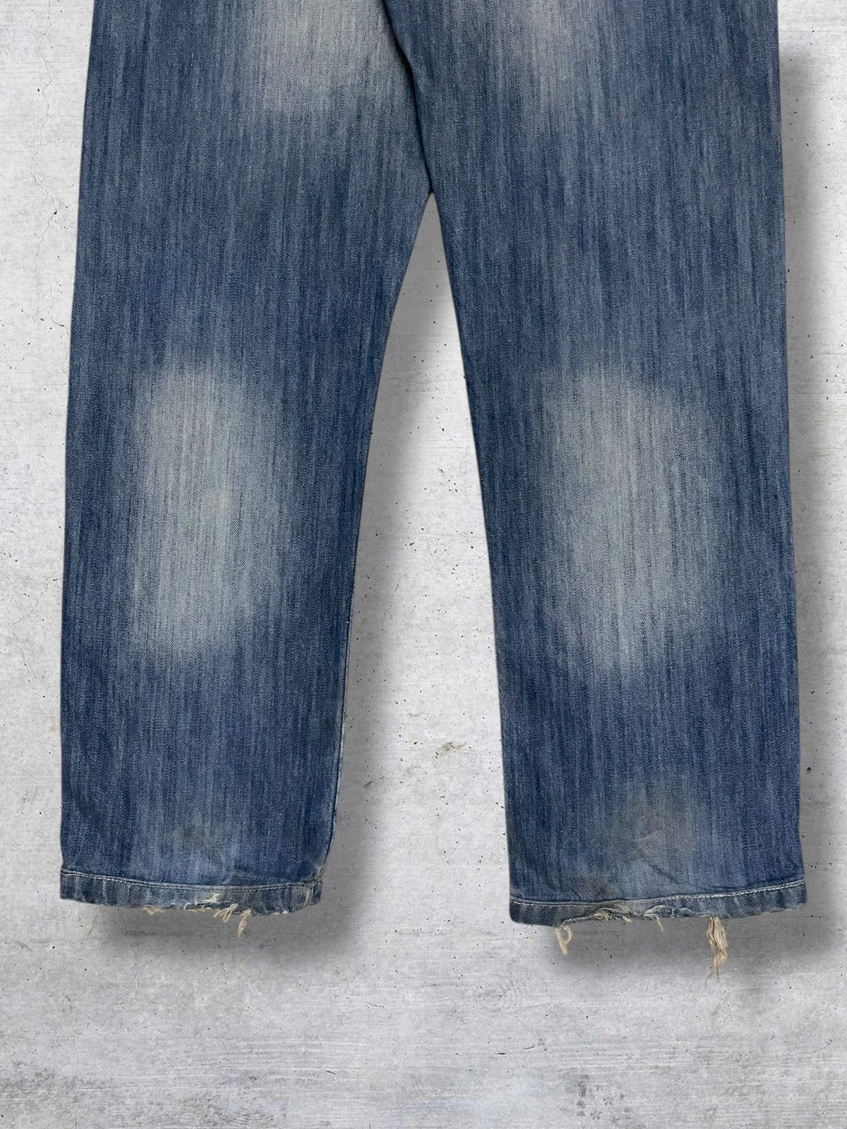 Japanese Brand VINTAGE REPUBLICA MIX DESIGNER JAPAN MUDWASH RIPPED DENIM Size US 31 - 11 Thumbnail