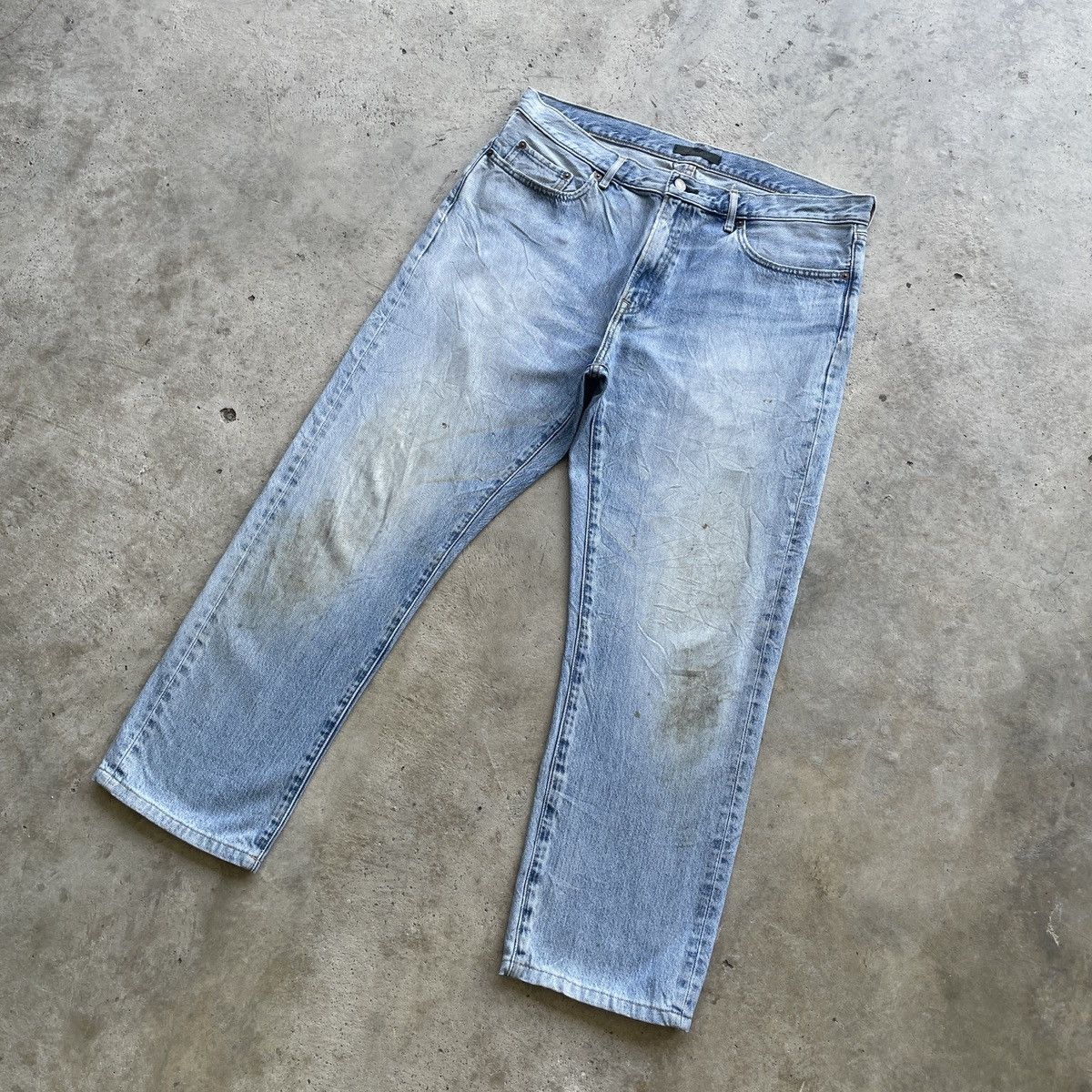 Japanese Brand W36x27 Vintage Japanese Faded Wash Jeans Denim Pants Size US 36 / EU 52 - 2 Thumbnail
