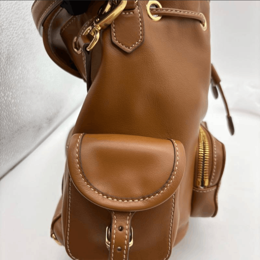 Miu Miu Miu Miu Calfskin Backpack with Engraved Logo Size ONE SIZE - 11 Thumbnail