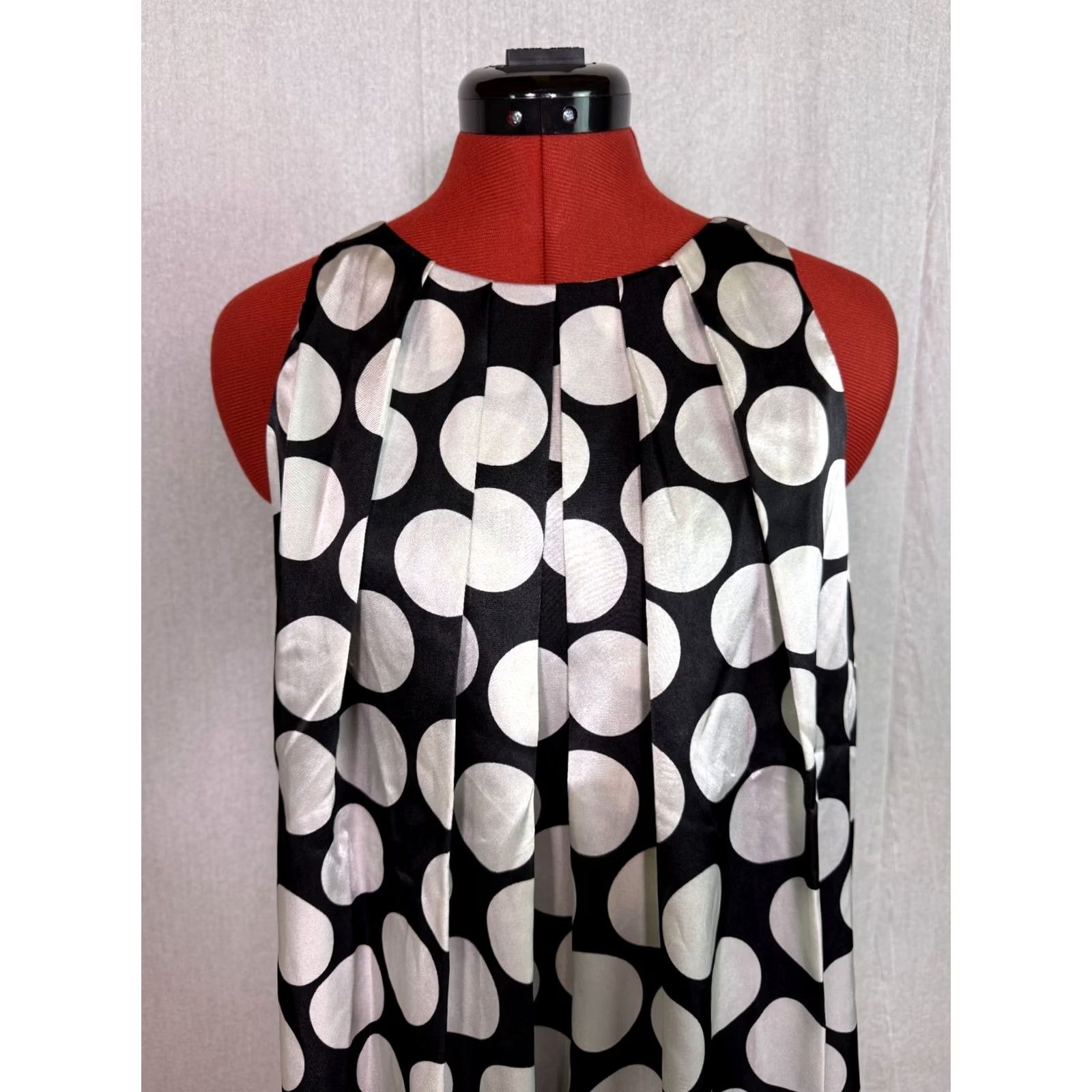 Layer 8 Sandra Darren Womens Dress L Polka Dot Sleeveless Layer Multicolor D873 Size L / US 10 / IT 46 - 2 Thumbnail