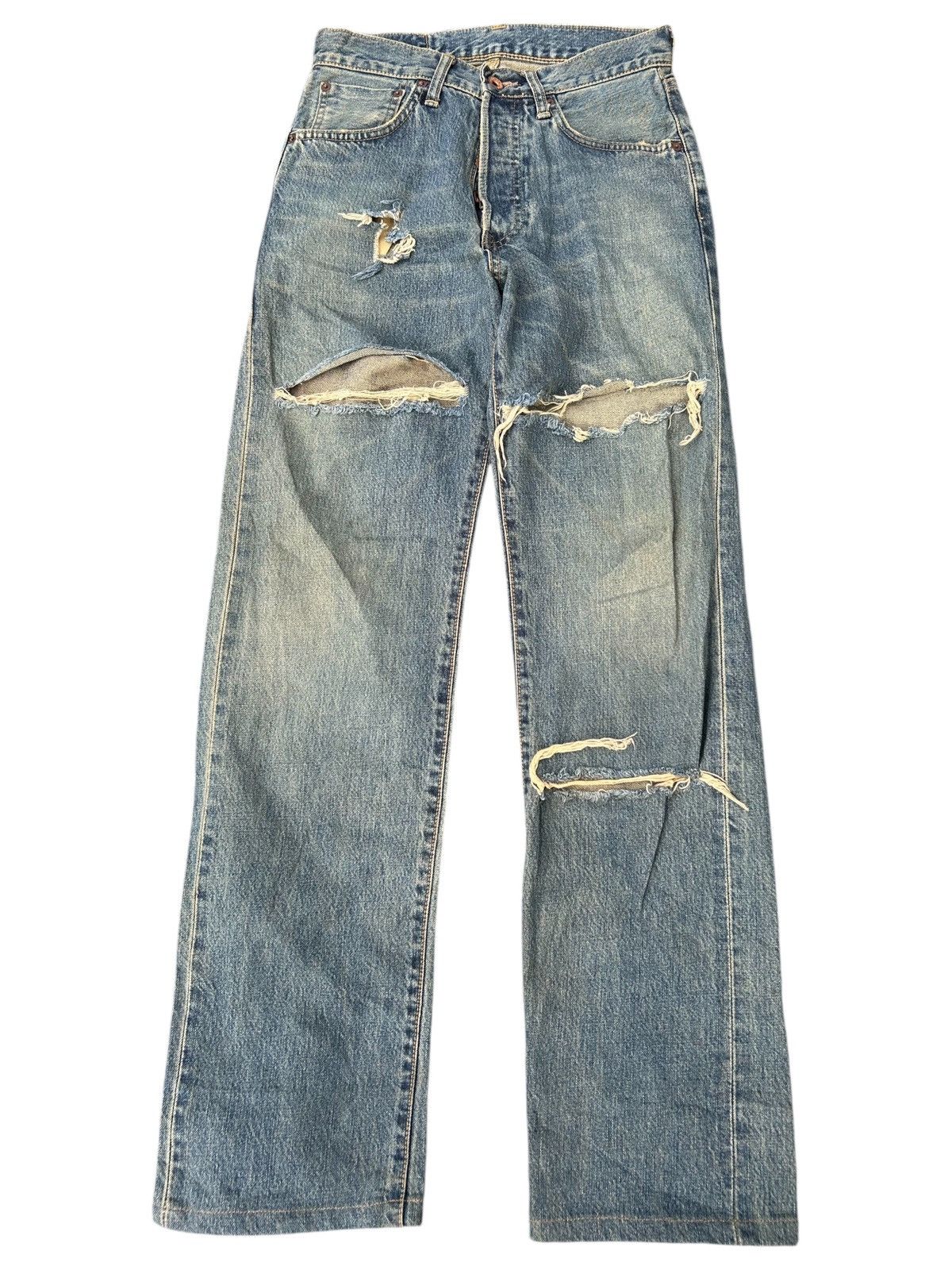 Japanese Brand × Kapital × Vintage Rusty Edwin Selvedge Distressed Denim Jeans Size US 27 - 1 Thumbnail