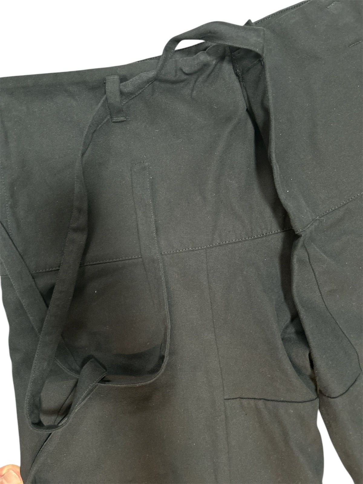 Acne Studios Acne Studios Black Crossover Tied Paper Bag Waist Pants Size US 33 - 3 Thumbnail