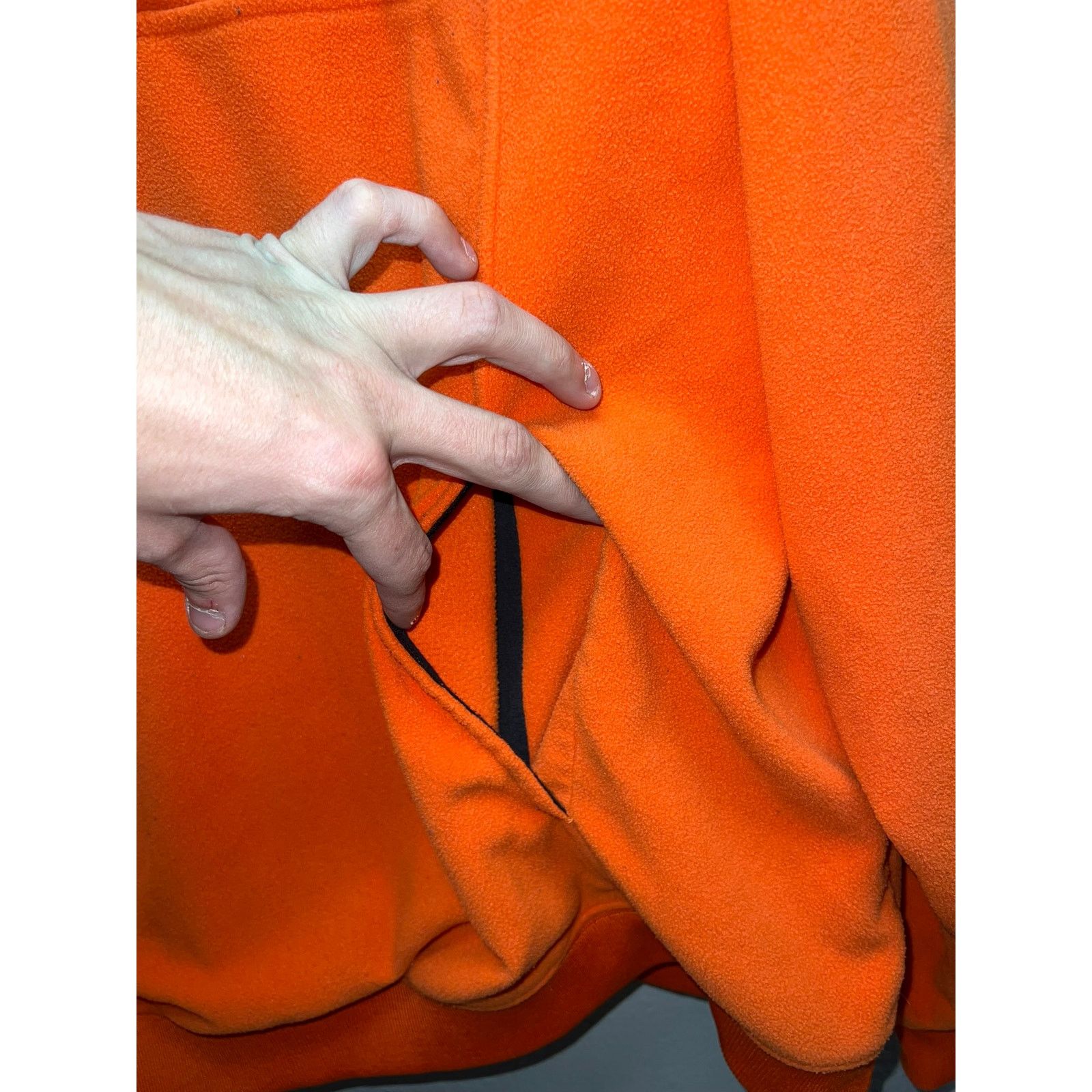 Vintage Vintage Orange Nike Sweatshirt Fleece 1/2 Zip Jacket VTG XL Size US XL / EU 56 / 4 - 5 Thumbnail