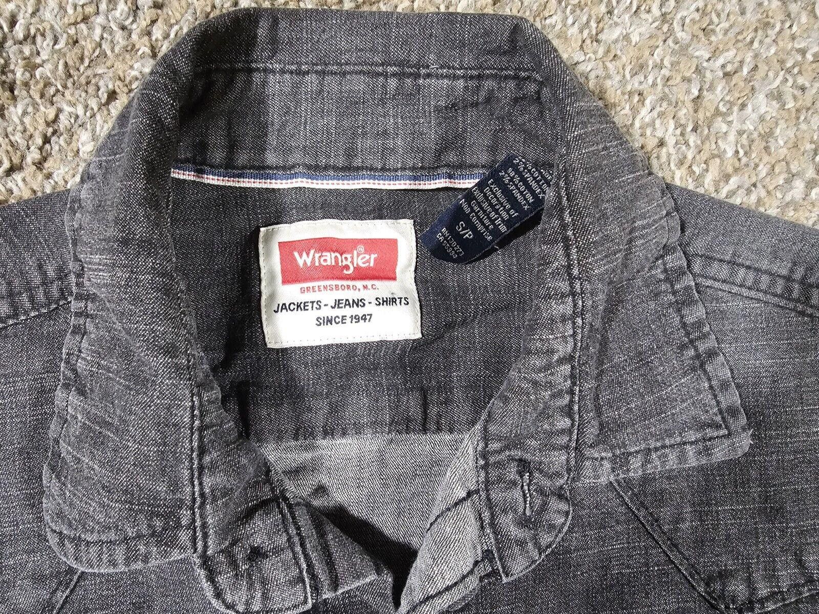 Wrangler Wrangler Denim S Pearl Snap Western Rodeo Button Up Black Size US S / EU 44-46 / 1 - 3 Thumbnail