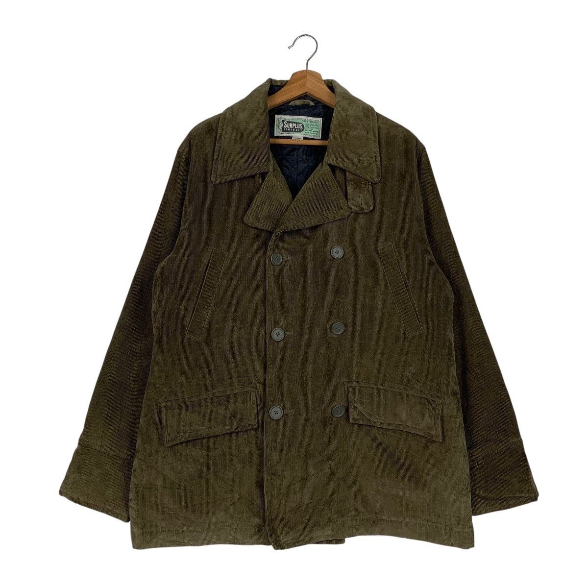 Other Vintage Surplus Double Breasted Corduroy Jacket Size US L / EU 52-54 / 3 - 1 Thumbnail