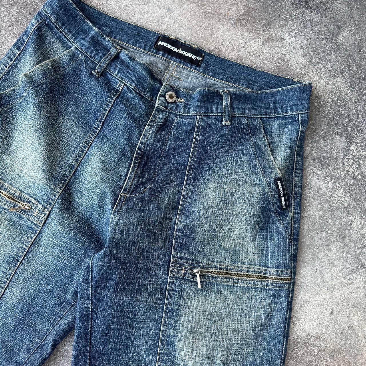 20471120 × If Six Was Nine × Japanese Brand Amazing Vintage Cargo Washed Denim Jeans Y2K Size US 33 - 6 Thumbnail