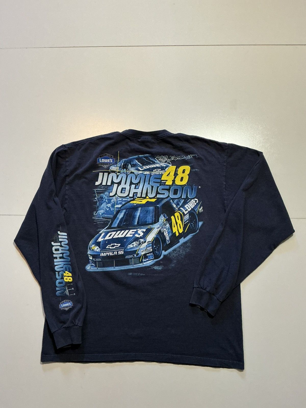 NASCAR Vintage Y2K Chase NASCAR Jimmie Johnson Lowe's T-Shirt Size US XL / EU 56 / 4 - 3 Thumbnail