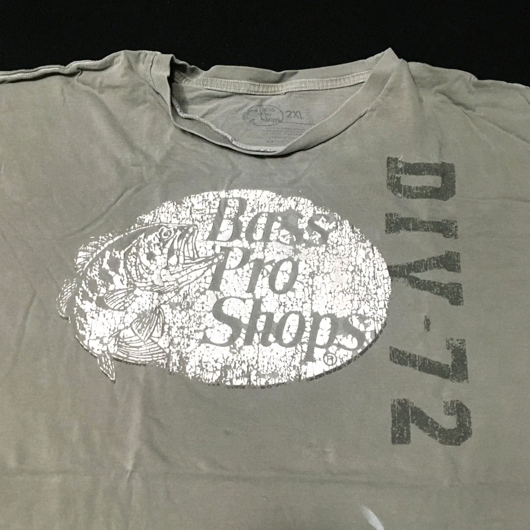 Bass Pro Shops Bass Pro Shops T Shirt Men’s 2XL Short Sleeve Crew Neck Logo Graphic Print Tee Gray Cotton 100% Fish All Seasons DV-72 Size US XXL / EU 58 / 5 - 2 Thumbnail