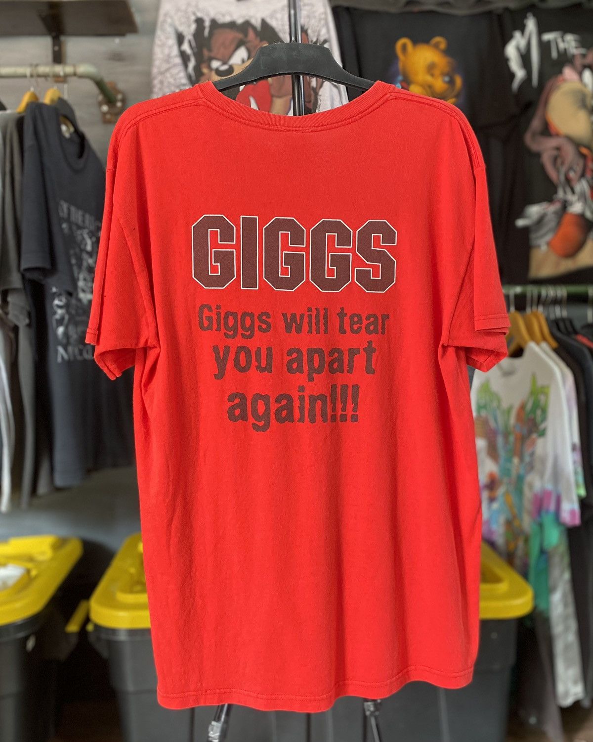 Fruit Of The Loom T shirt Ryan Giggs Manchester United Vintage Love Red Devil Size US L / EU 52-54 / 3 - 6 Thumbnail