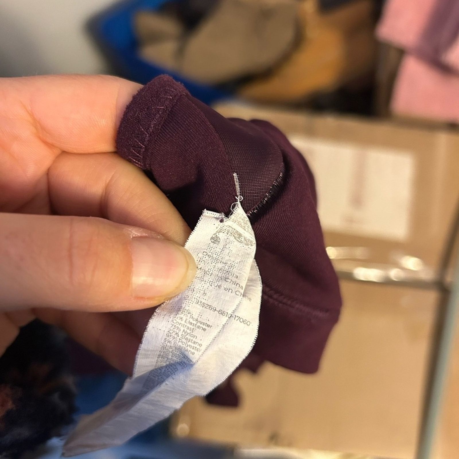 Fabletics Fabletics Bell Burgundy High Impact Sports Bra Size ONE SIZE - 4 Thumbnail