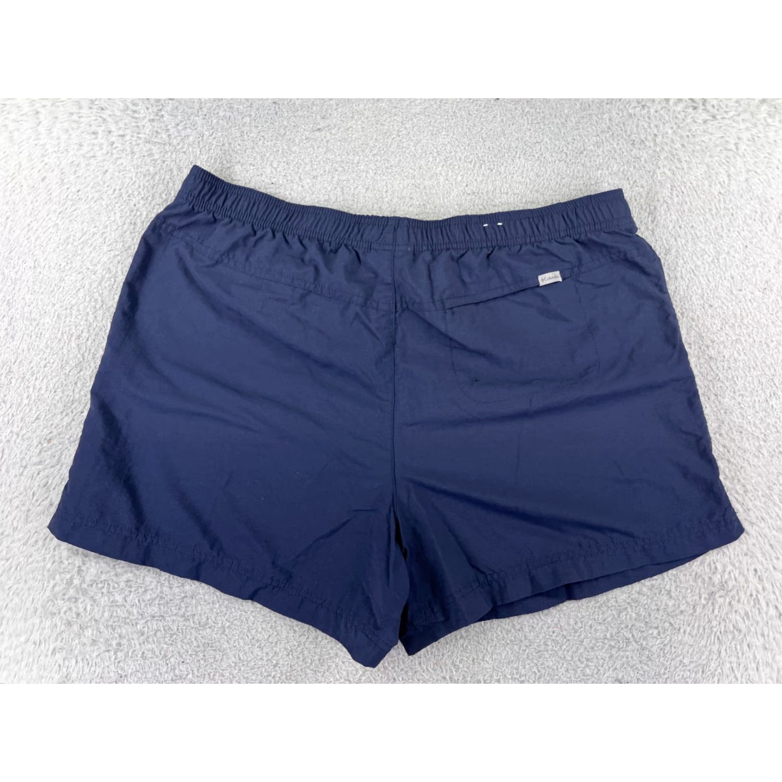 Vintage Columbia Shorts XL Blue Nylon Hiking Camping Fishing Women Size 40" / US 18 - 2 Thumbnail