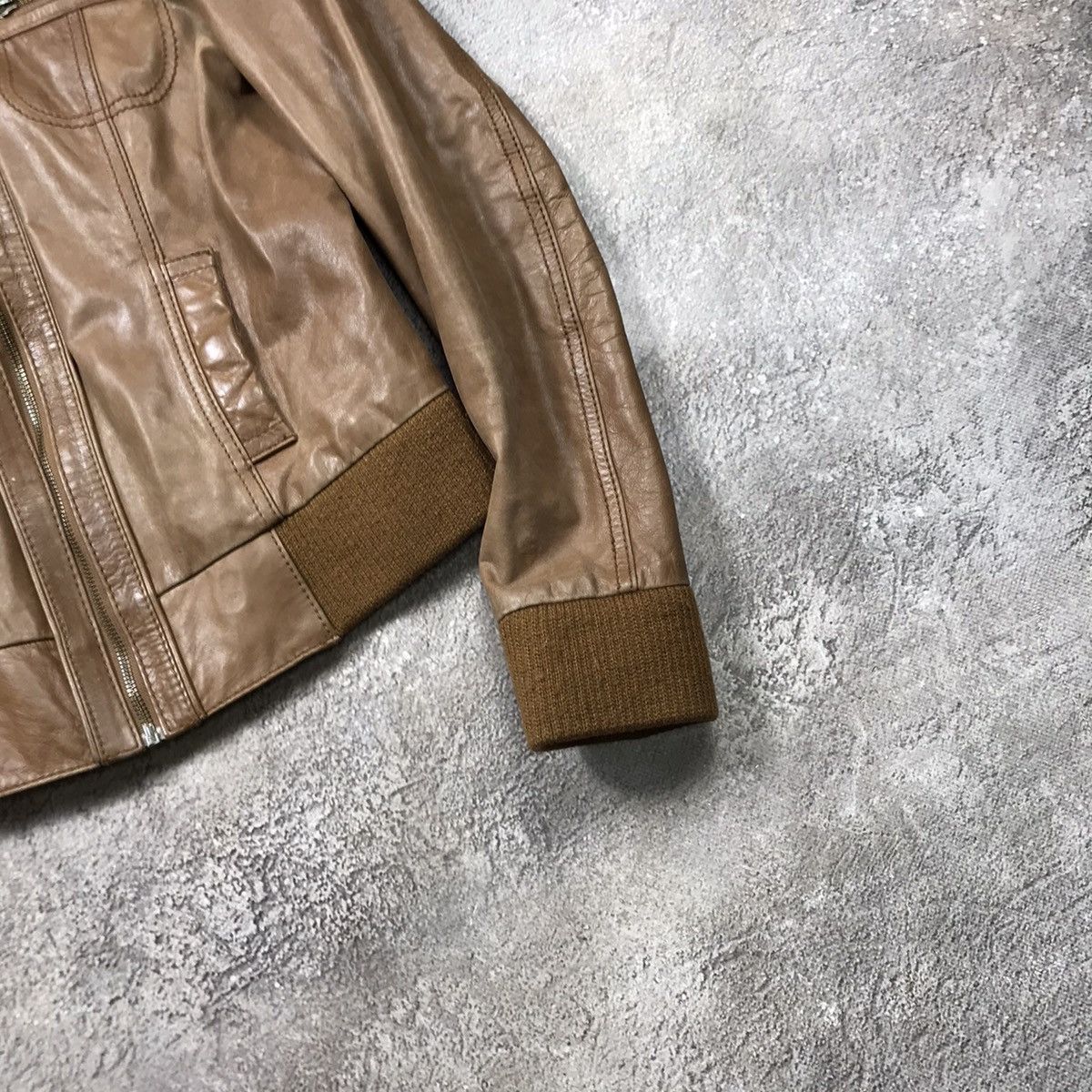 Japanese Brand VINTAGE Y2K LEATHER JACKET JAPAN CASUAL STREETWEAR 90s Size M / US 6-8 / IT 42-44 - 5 Thumbnail