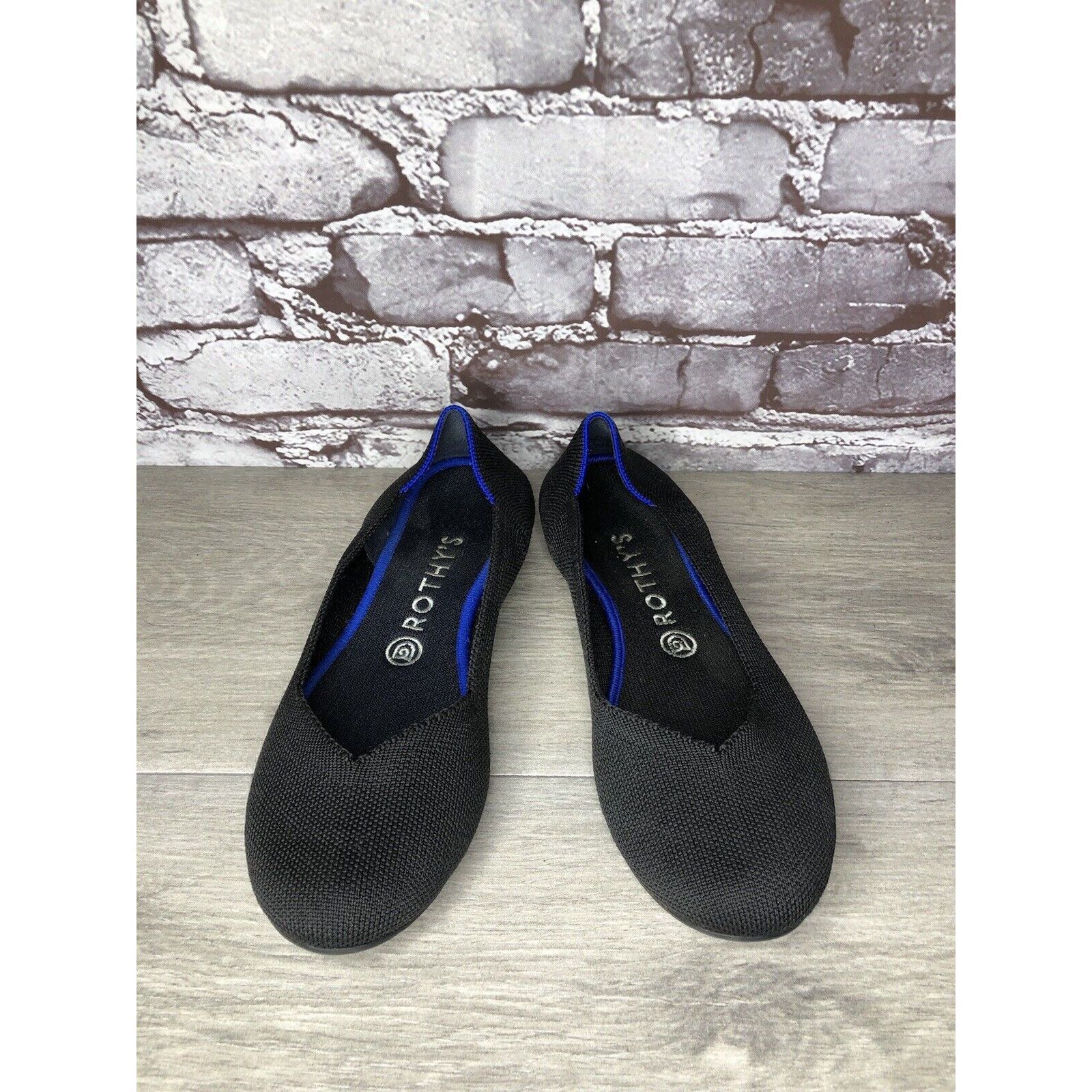 Other Rothys The Flat Black Knit Fabric Round Toe Ballet Flats Wom Size US 8.5 / IT 38.5 - 13 Thumbnail