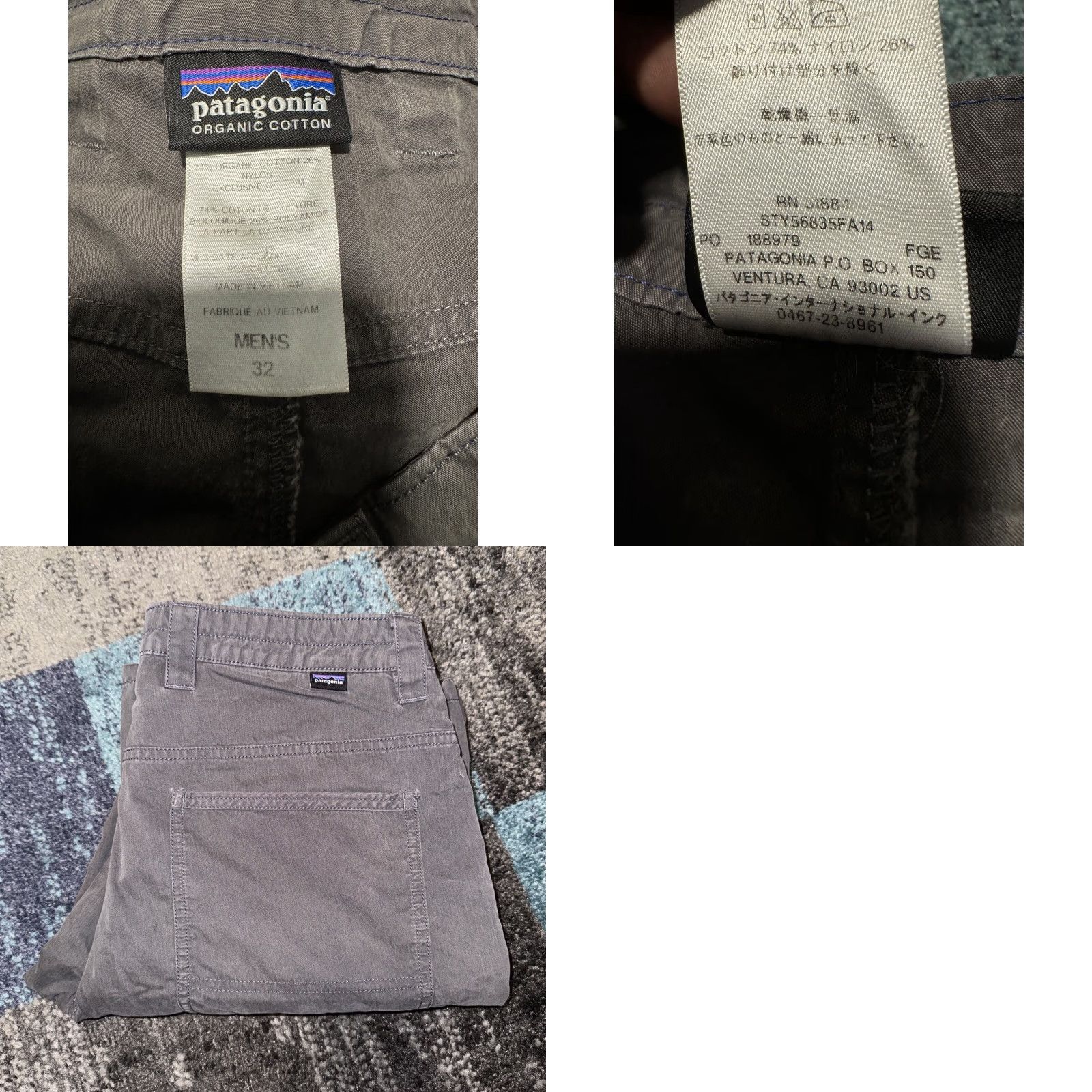 Patagonia Patagonia Men’s Tenpenny Pants Size 32 Gray Casual Workwear 5-Pocket Canvas Cotton Nylon Inseam 29 Regular Straight 2014 Size US 32 / EU 48 - 10 Thumbnail
