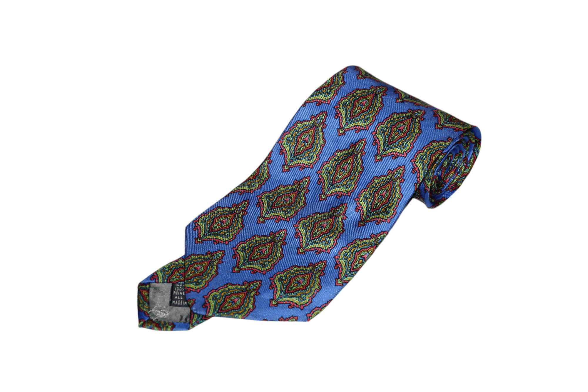 Jean Paul Gaultier Paris Iconic Baroque Paisley Silk Tie