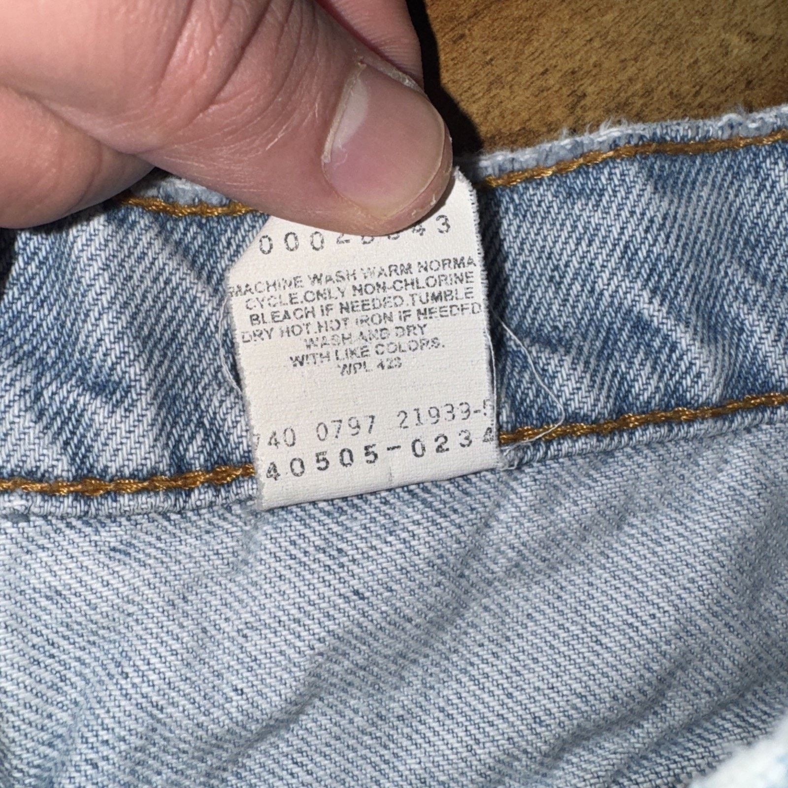 Levi's × Vintage Vintage Levi’s 505 Denim Shorts 34x10 Jorts Y2K Streetwear Size US 34 / EU 50 - 6 Thumbnail
