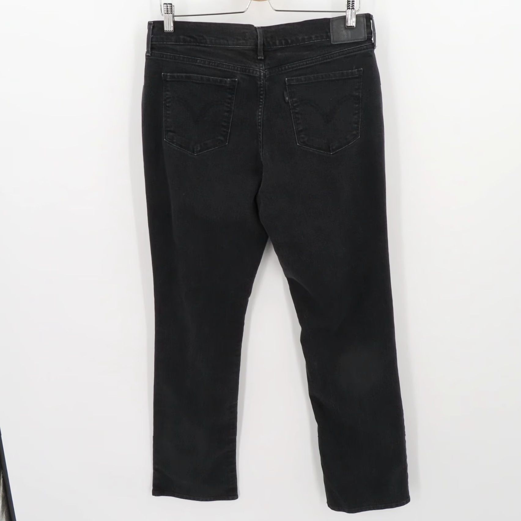 Levi's Levi's 505 Straight Jeans Women Black Denim Cotton Blend Pockets W31 L32 Regular Button Zip 5-Pocket Design Vintage No Size 24" / US 00 / IT 34 - 4 Thumbnail