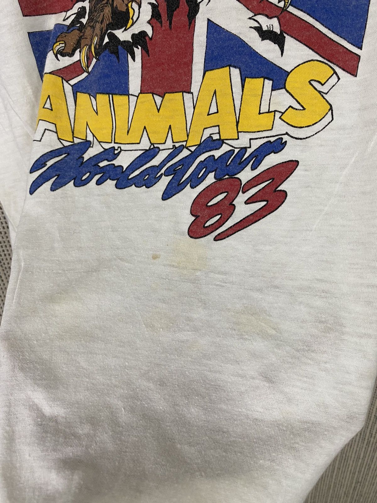 Band Tees × Vintage Vintage animals band world tour 1983 tshirt very rare Size US M / EU 48-50 / 2 - 7 Thumbnail