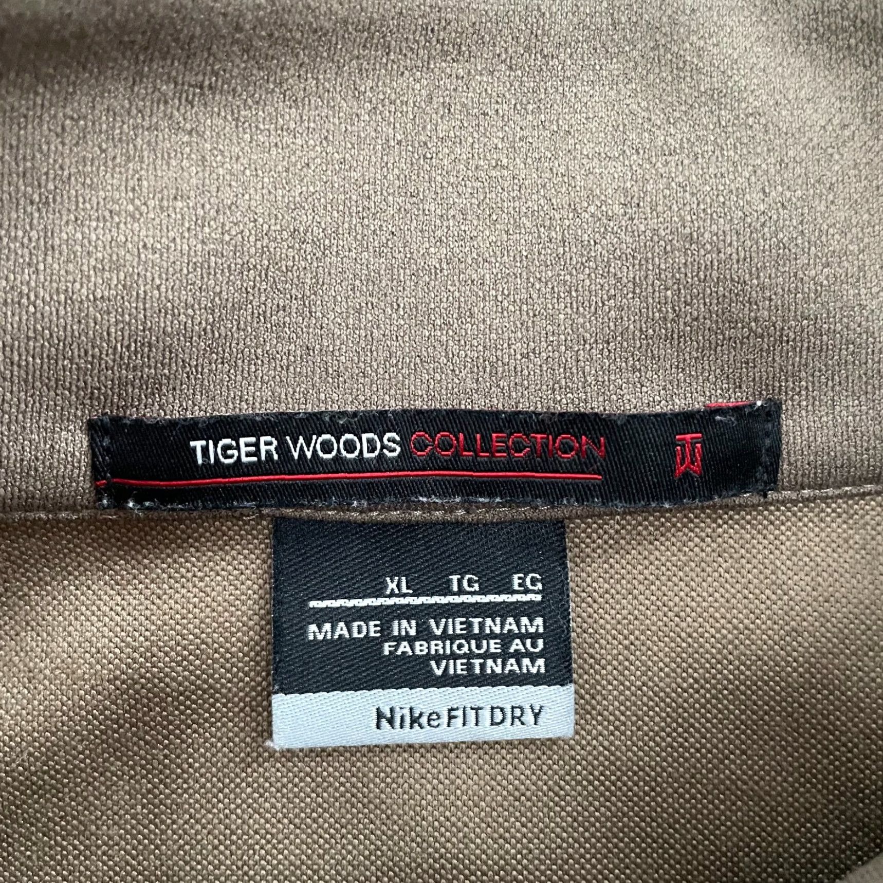 Nike VINTAGE Tiger Woods Nike Sweater Pullover Adult XL Brown Long Sleeve 1/4 Zip Casual Outdoor Sports Size US XL / EU 56 / 4 - 6 Thumbnail