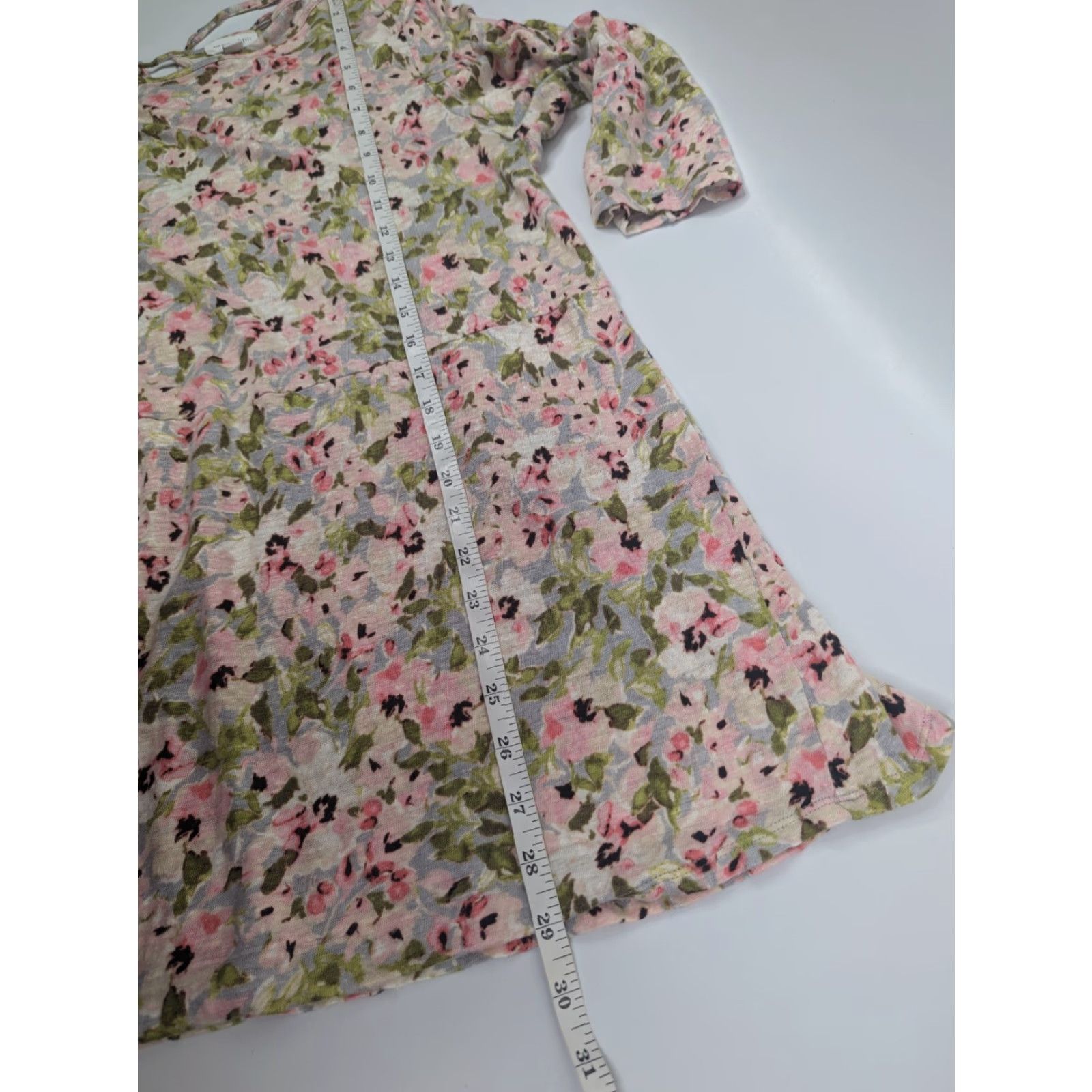 J. Jill J.Jill Blouse Linen Floral 3/4 Sleeve Tunic Pink L Women Blouse Tunic Floral Linen 3/4 Sleeve J.Jill Womens Size L / US 10 / IT 46 - 4 Thumbnail