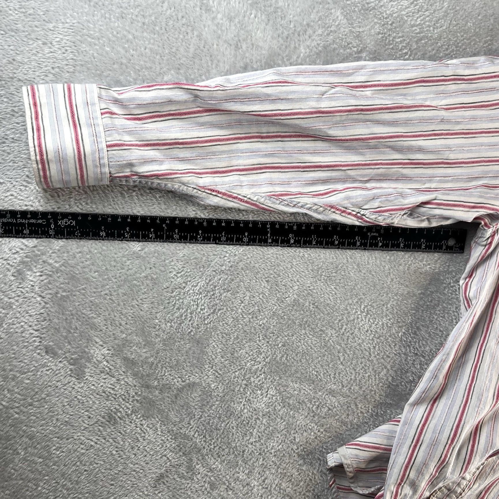 Tommy Bahama Tommy Bahama Striped Button-Up Long Sleeve Shirt Mens L Red White Blue Preppy Size US L / EU 52-54 / 3 - 7 Thumbnail