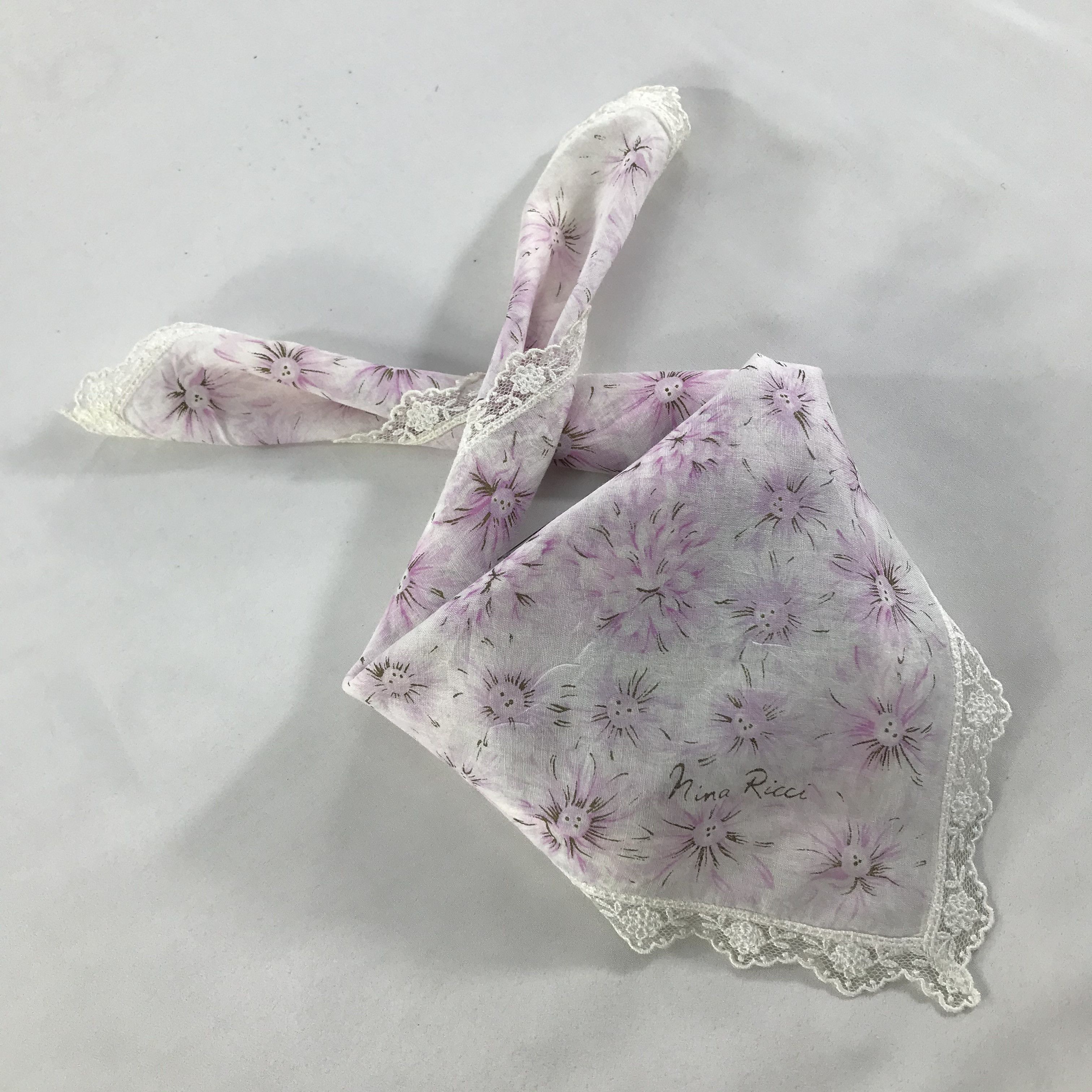 Nina Ricci × Vintage Nina Ricci Bandana / Handkerchief / Neckerchief - S1203 Size ONE SIZE - 4 Thumbnail