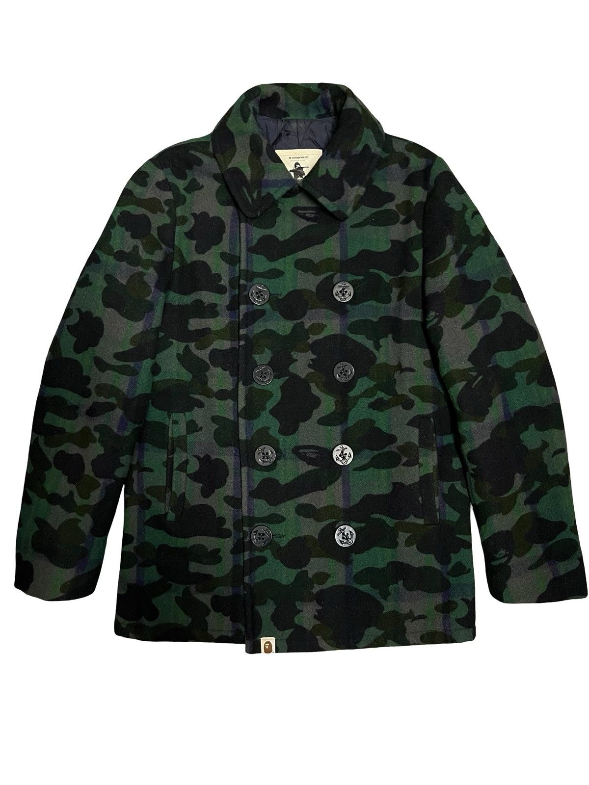 Bape BAPE (A Bathing Ape) camouflage wool pea coat Size US M / EU 48-50 / 2 - 1 Thumbnail