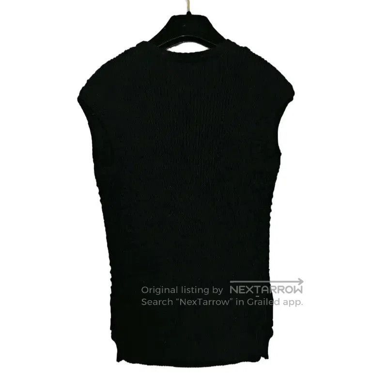 Chanel Chanel Black Ribbed Short Sleeve Sweater . Size XS / US 0-2 / IT 36-38 - 2 Thumbnail