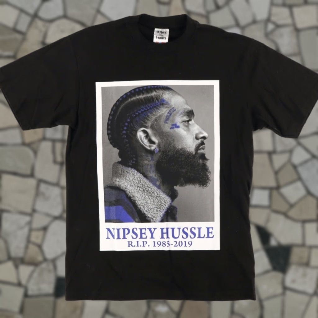 Vintage Shaka Wear RIP Nipsey Hussle Solid T-Shirt Black Men's L Size US L / EU 52-54 / 3 - 1 Thumbnail