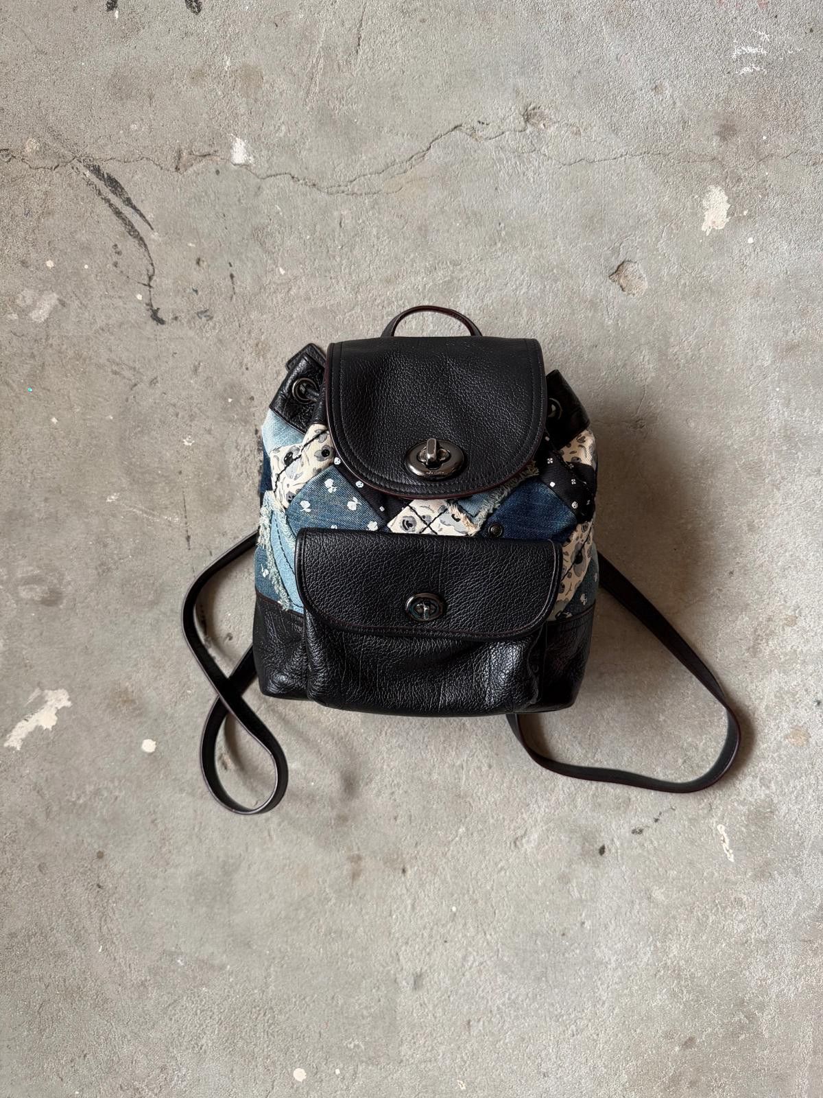 Coach Coach Canyon Quilt Patchwork Denim Backpack Size ONE SIZE - 1 Thumbnail