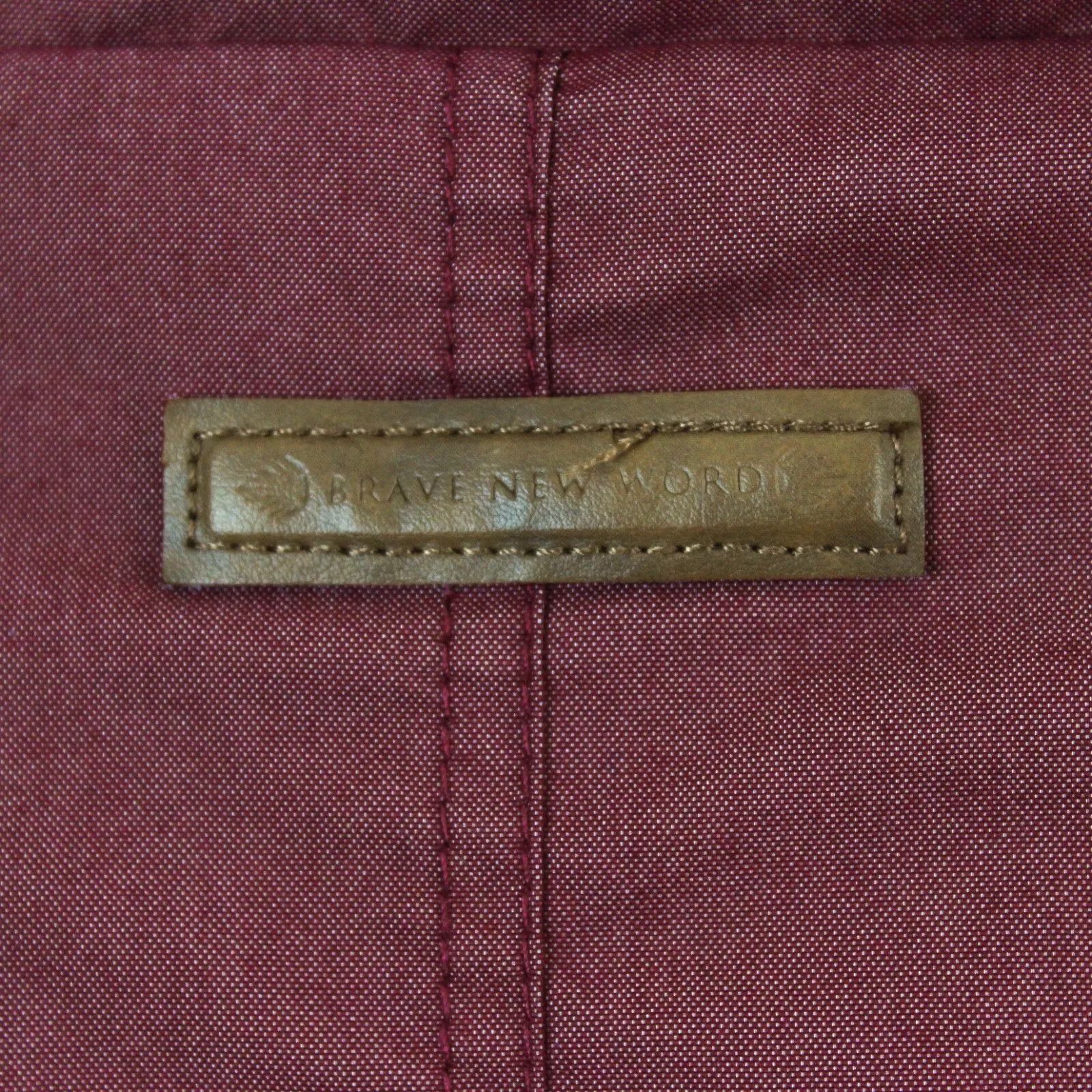 Naketano Womens M Jacket Coat Windbreaker Outerwear Nylon Burgundy Size M / US 6-8 / IT 42-44 - 4 Thumbnail