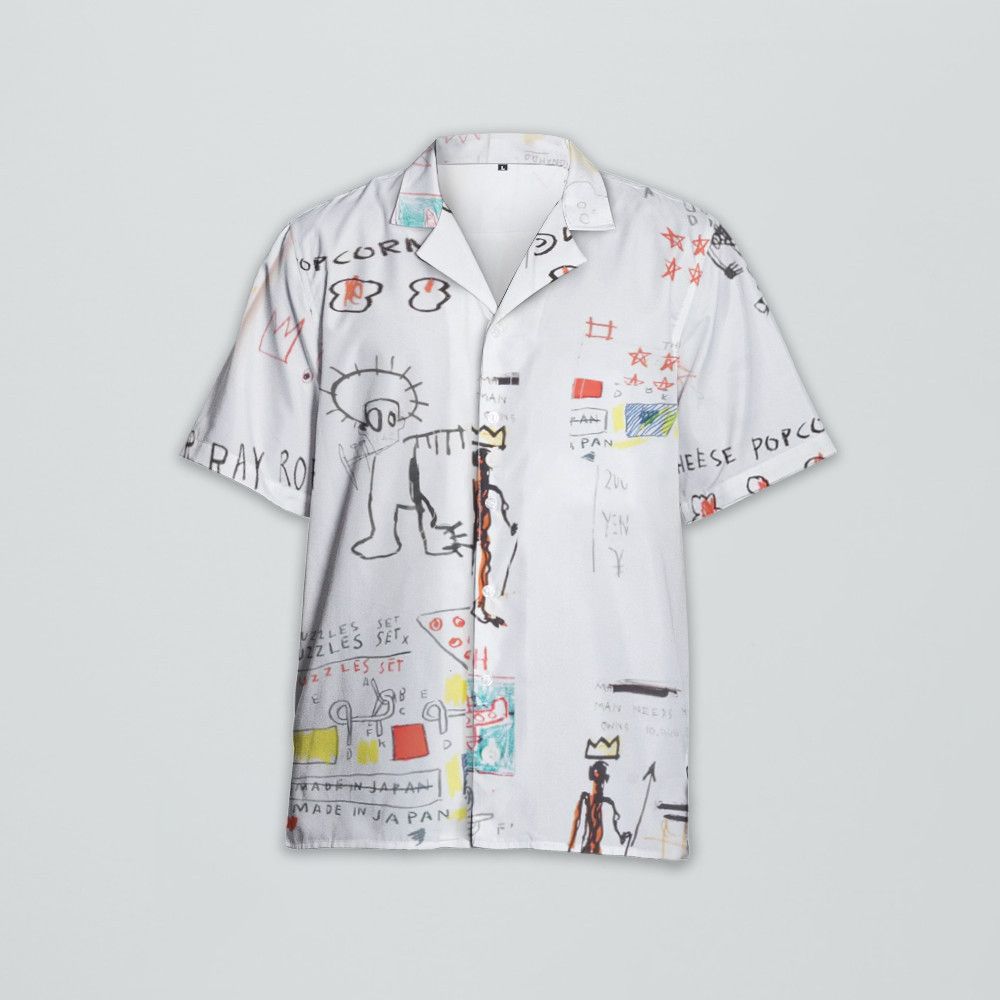 Designer Graphic-Print Cotton Shirt Size US S / EU 44-46 / 1 - 1 Thumbnail
