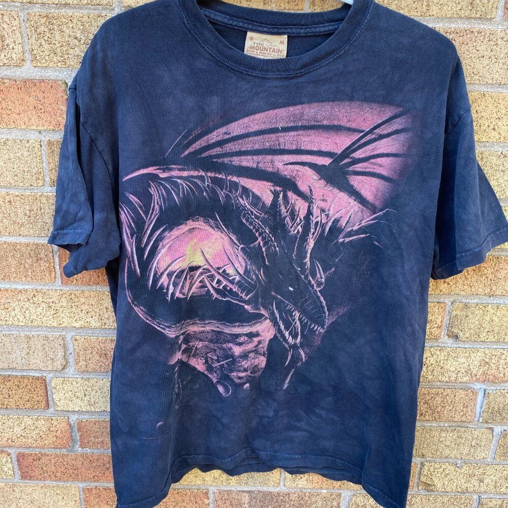 The Mountain × Vintage Vintage 90s The Mountain Dragon Breath T Shirt Medium Size US M / EU 48-50 / 2 - 3 Thumbnail