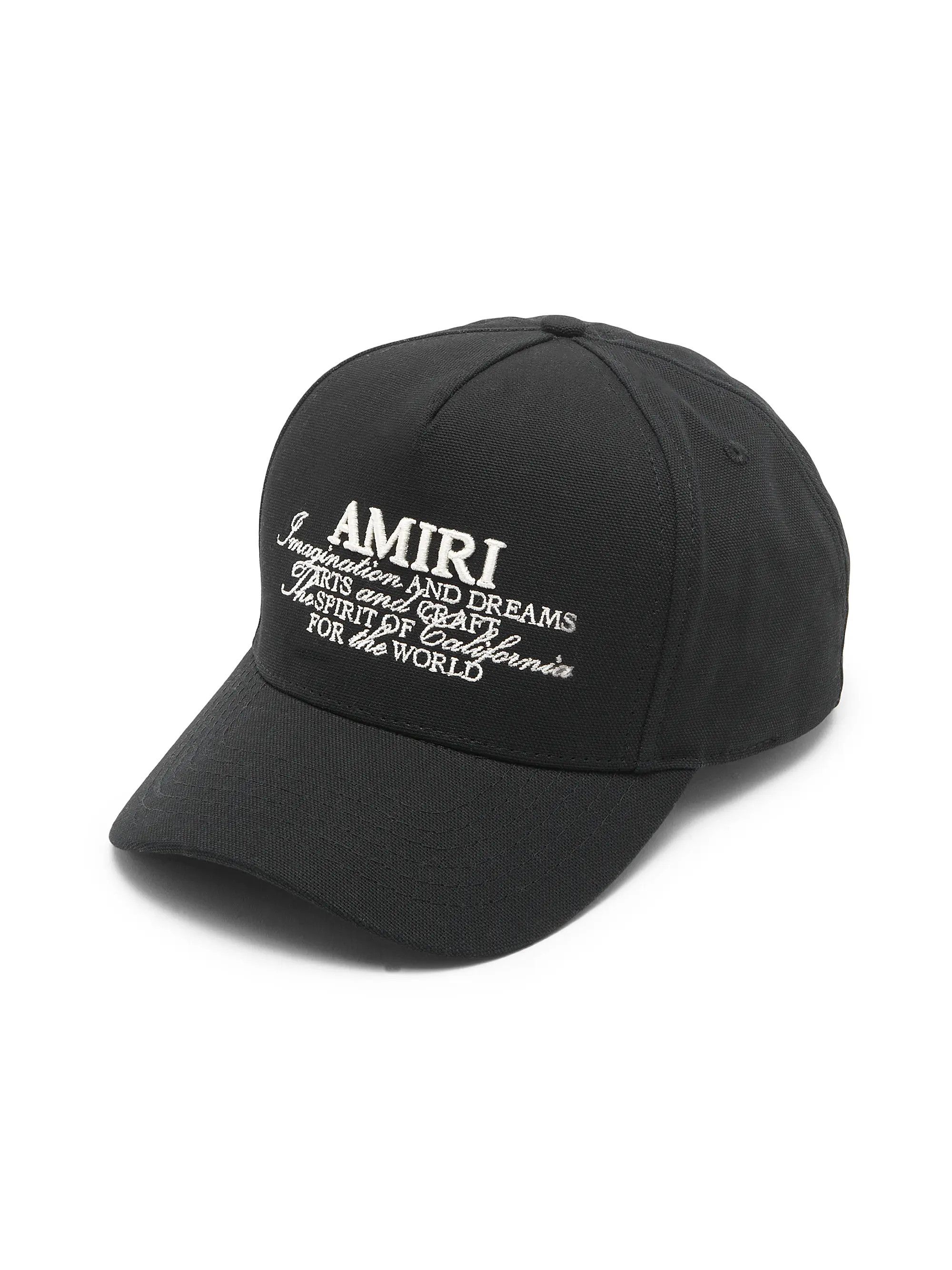 Amiri os11x1225 Size: OS / Spirit Embroidered Hat / Cap in Black Size ONE SIZE - 1 Thumbnail