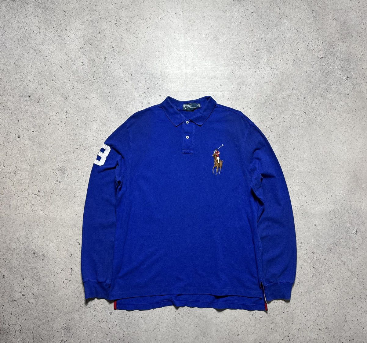 Polo Ralph Lauren Polo Ralph Lauren Big Pony Long Sleeve Blue Size XL Vintage Size US XL / EU 56 / 4 - 1 Thumbnail