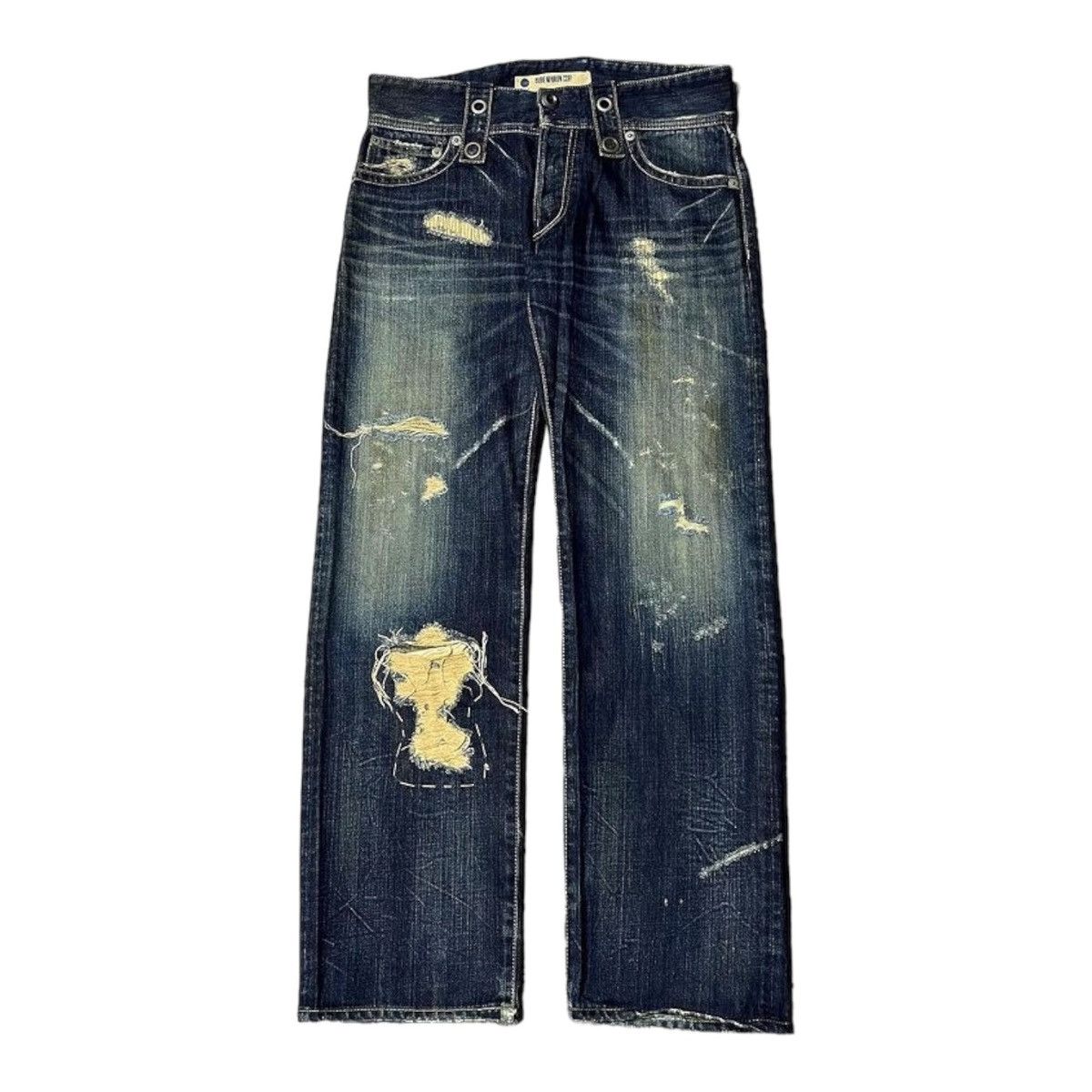 image of Blue Marlin Corp Distressed Denim Pants, Men's (Size 34)