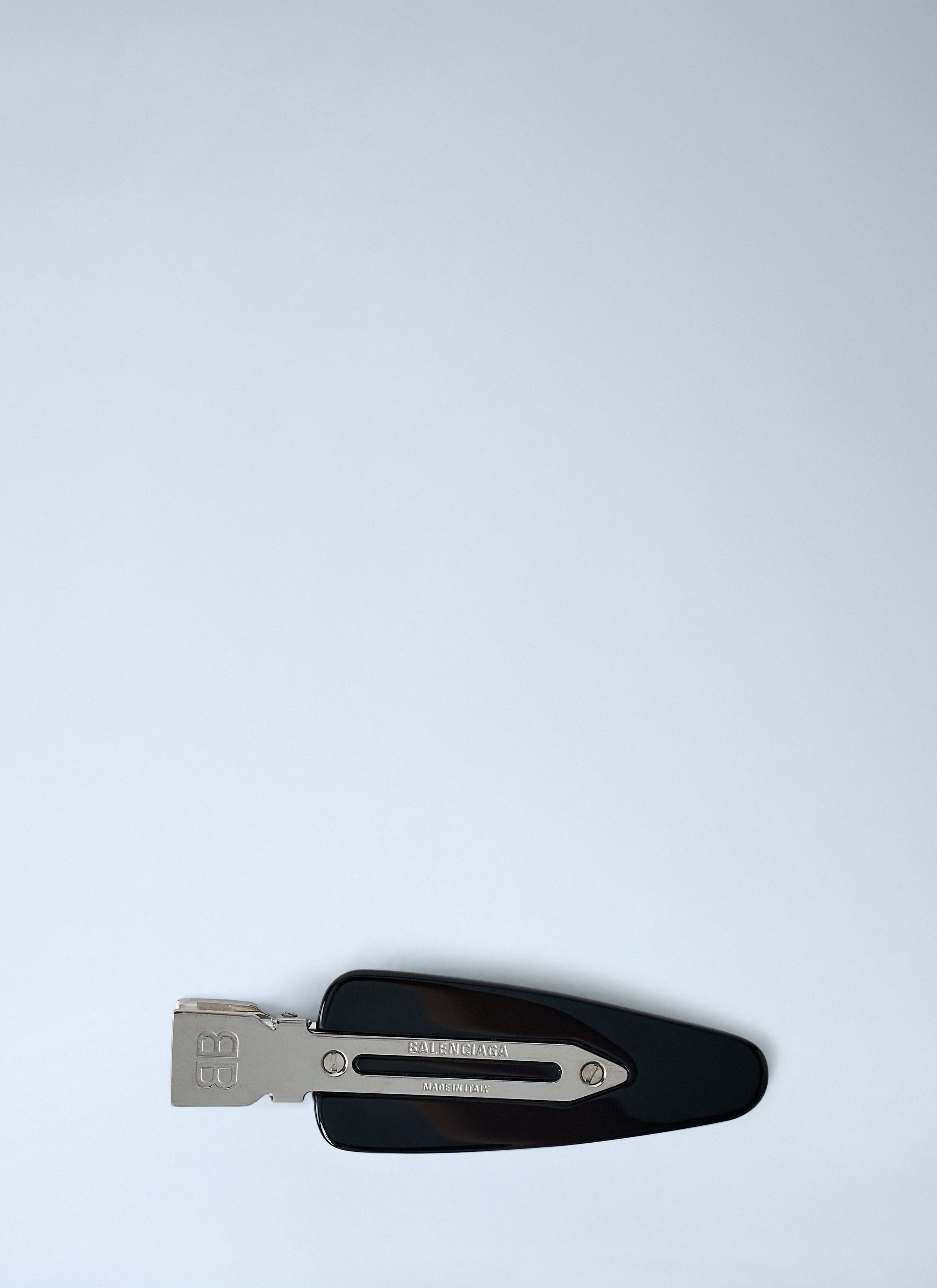 Balenciaga Set Of Two Logo Engraved Hair Clips Size ONE SIZE - 1 Thumbnail