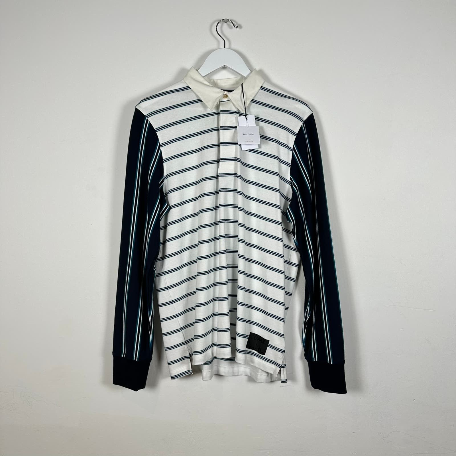 Paul Smith Striped Long Sleeve Polo