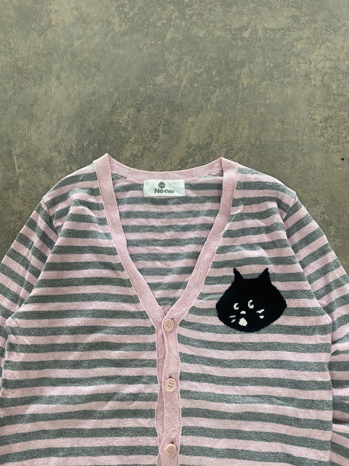 Ne-Net Rare☠️ Ne-net Stripe Cardigan Issey Miyake 90s Japan Size S / US 4 / IT 40 - 11 Thumbnail