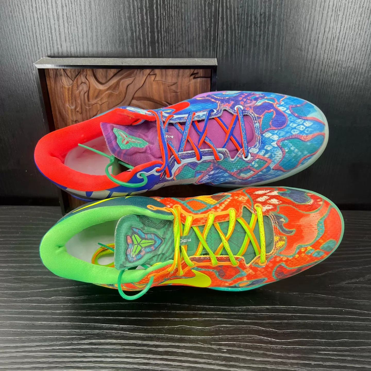 Nike ZK8 Orange Blue TwoTone 44.5 Light Wear Oxidation Size US 10.5 / EU 43-44 - 7 Thumbnail