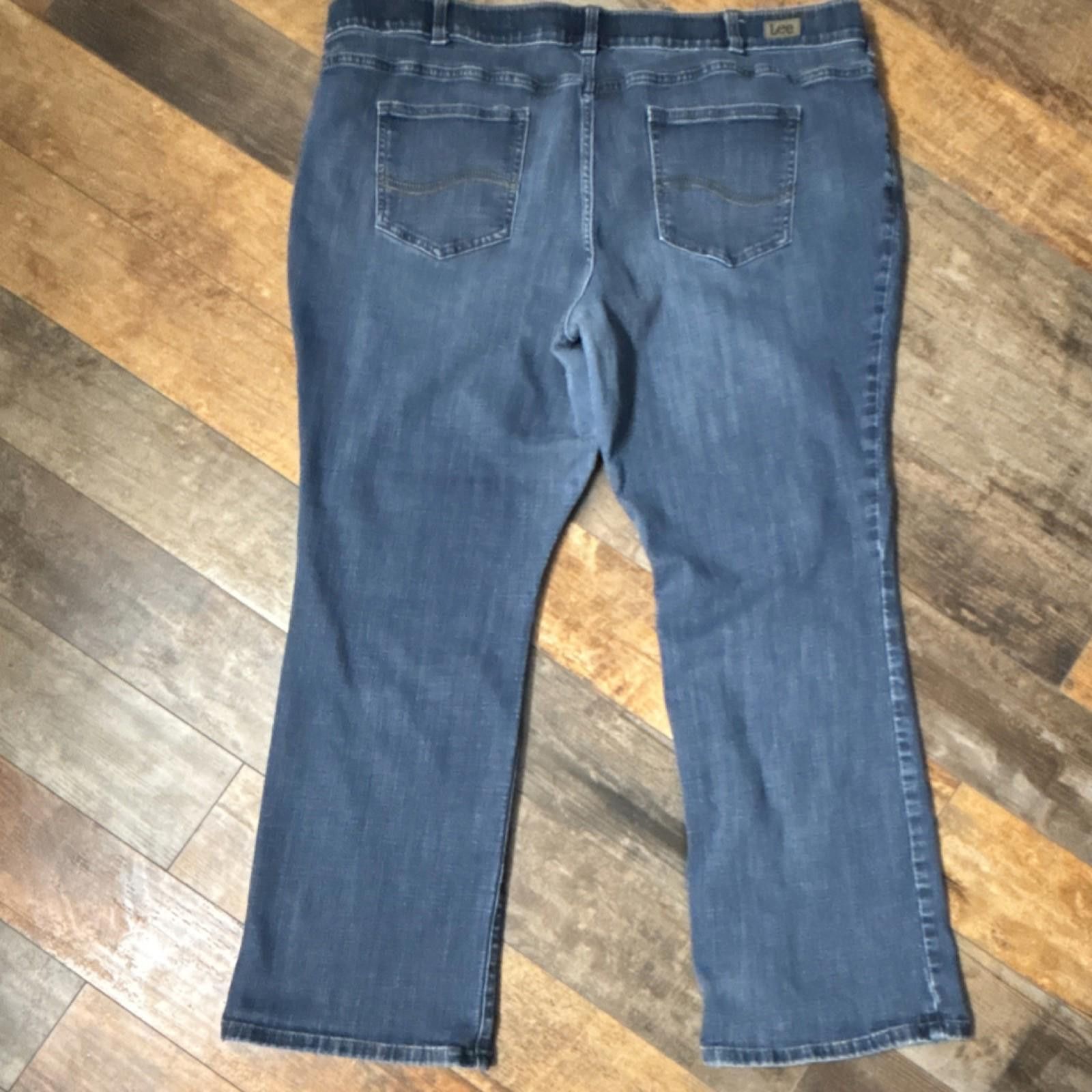 Lee Lee Bootcut Mid Rise Flex Motion Jeans Stretch Women's 22W Size 42" / US 20 - 9 Thumbnail