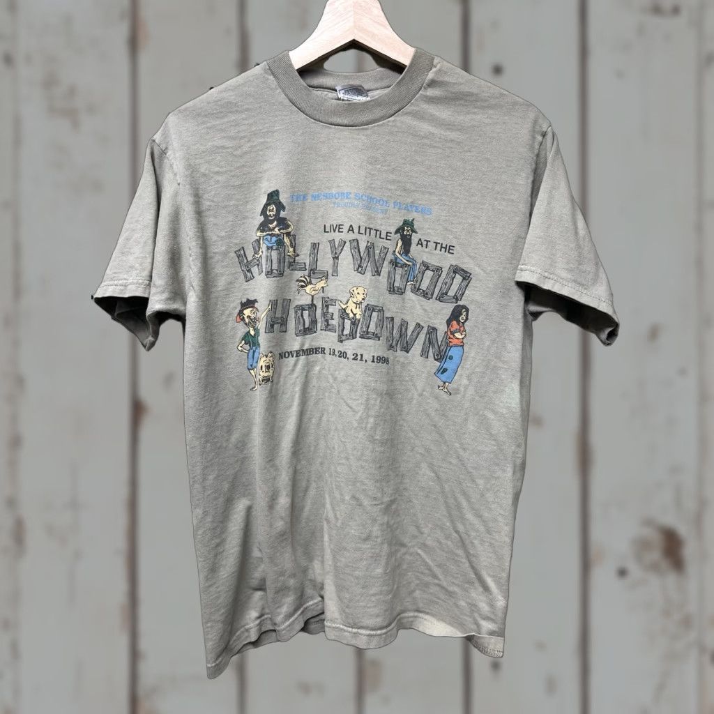 Fruit Of The Loom VINTAGE Fruit of the Loom T-Shirt Vermont M Brown Crew Neck Short Sleeve Men School 98 Hoedown Neshibe Game Players Size US M / EU 48-50 / 2 - 1 Thumbnail